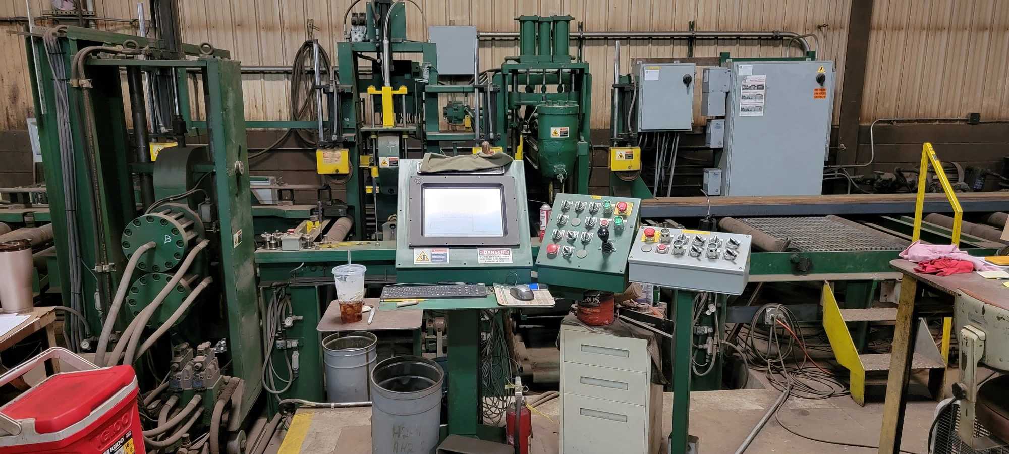 W.A. WHITNEY 5 BEAM PUNCH LINE, BEAM / DRILL LINES, 5 PUNCHING PRESSES, 30 FT WEB PRESS LENGTH - PUNCHING MACHINES
