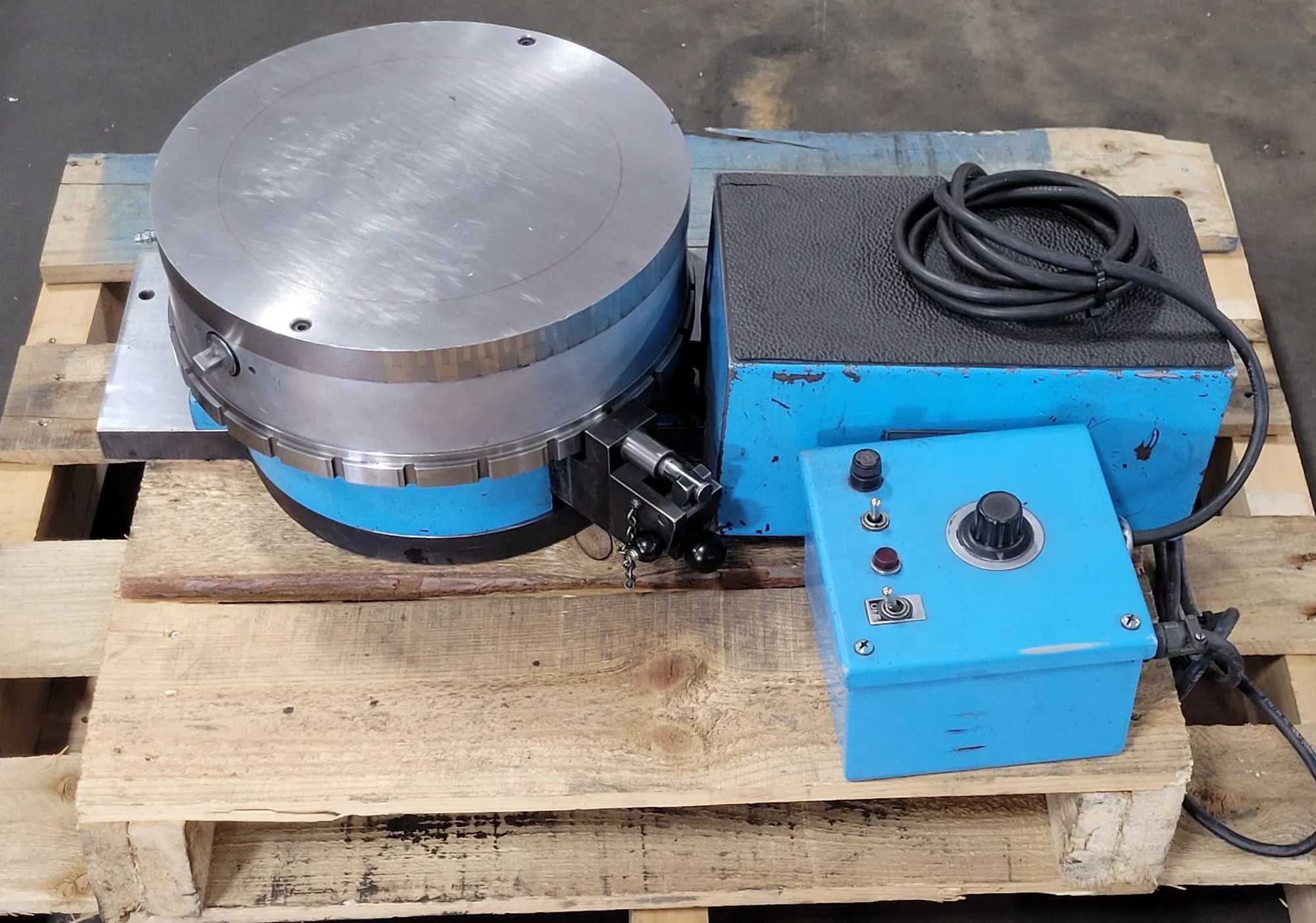 ROTO-TECHNOLOGY 412-V1-24 MAGNETIC ROTARY TABLE, 11-INCH MAGNETIC CHUCK, VARIABLE SPEED - ROTARY TABLES
