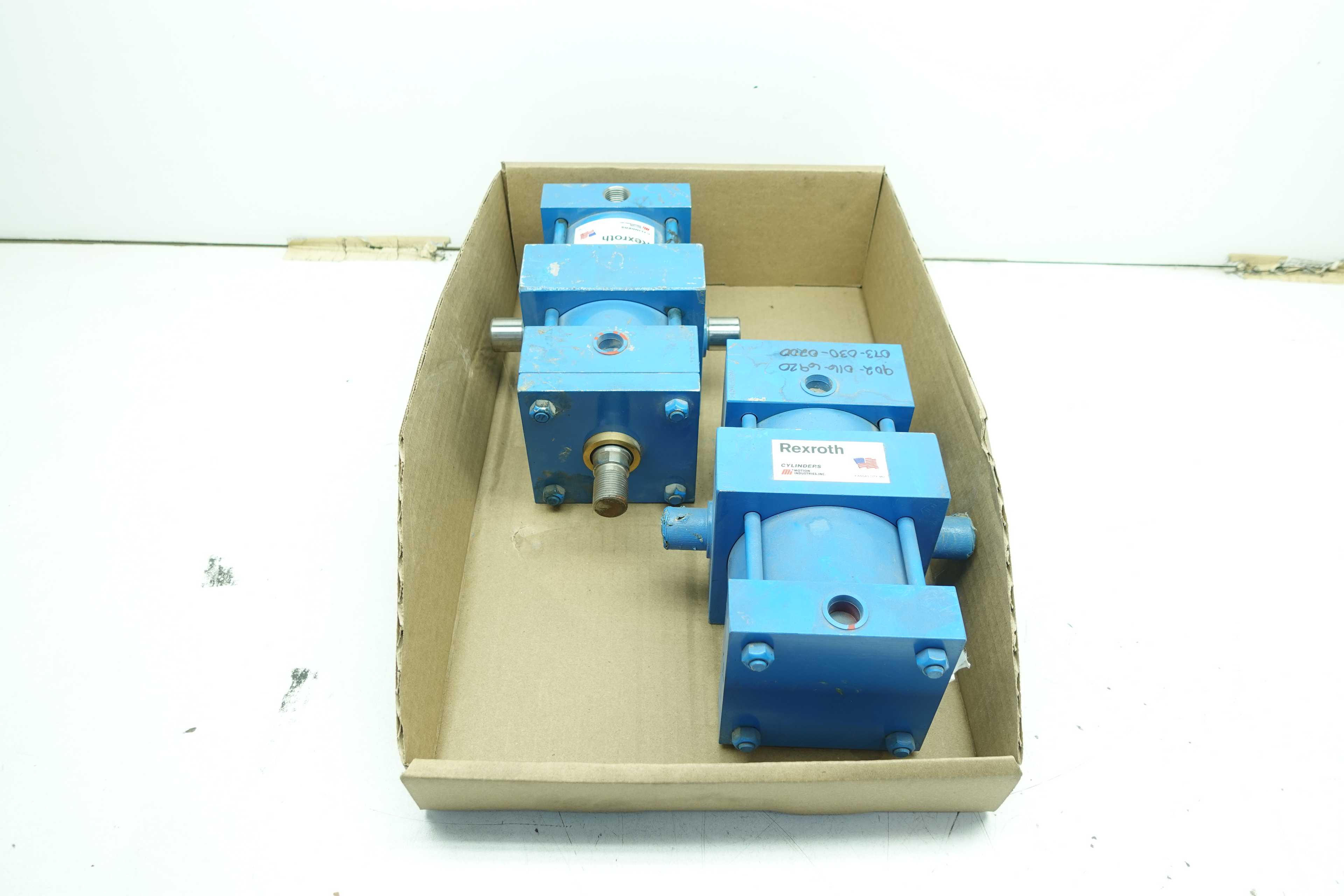 LOT OF 2 REXROTH HYDRAULIC CYLINDERS - HYDRAULIC CYLINDERS
