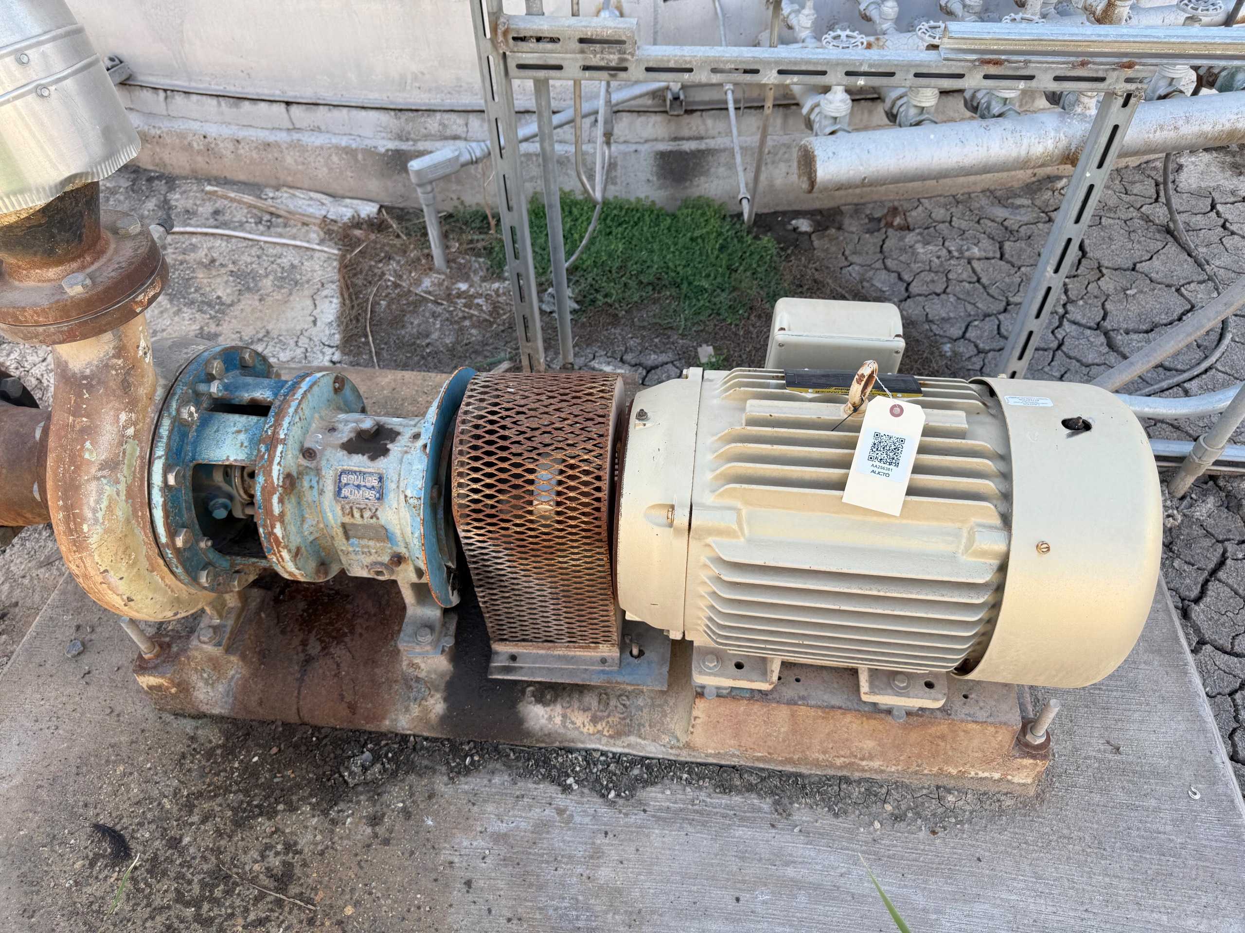 GOULDS 3196 PUMP & 30 HP MOTOR ASSEMBLY - PUMP & MOTOR ASSEMBLY