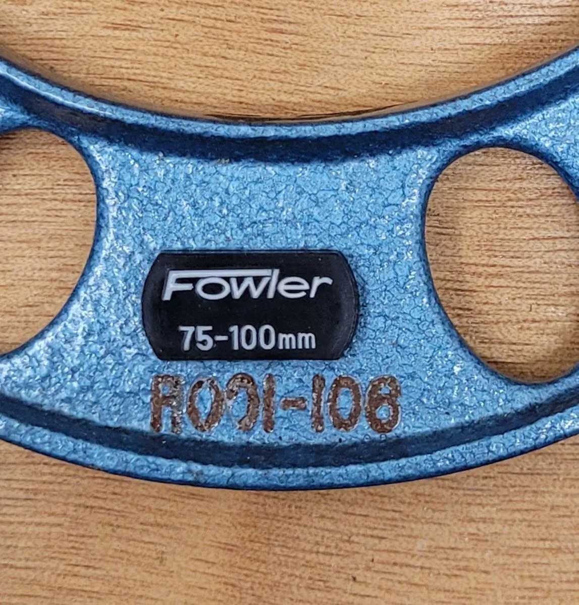 FOWLER MICROMETER 75-100MM (COMES IN WOOD BOX) - MACHINE TOOLING