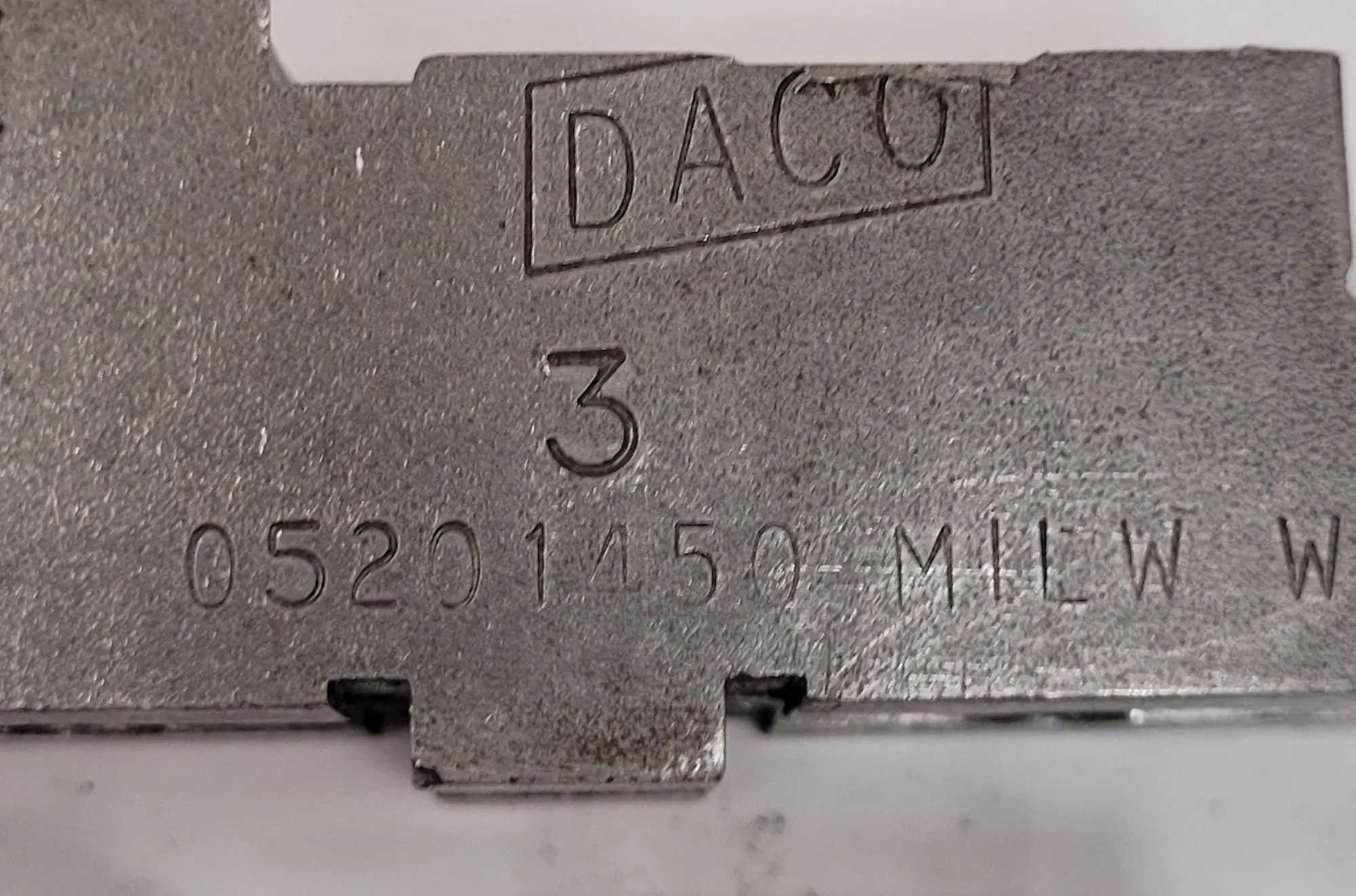 DACO 05201450 SOFT CHUCK JAWS, 3-PIECE SET, 8" CHUCK, 3.5X1.63X1.25", 0.313" SLOT, 1.75" HOLE - MACHINE TOOLING