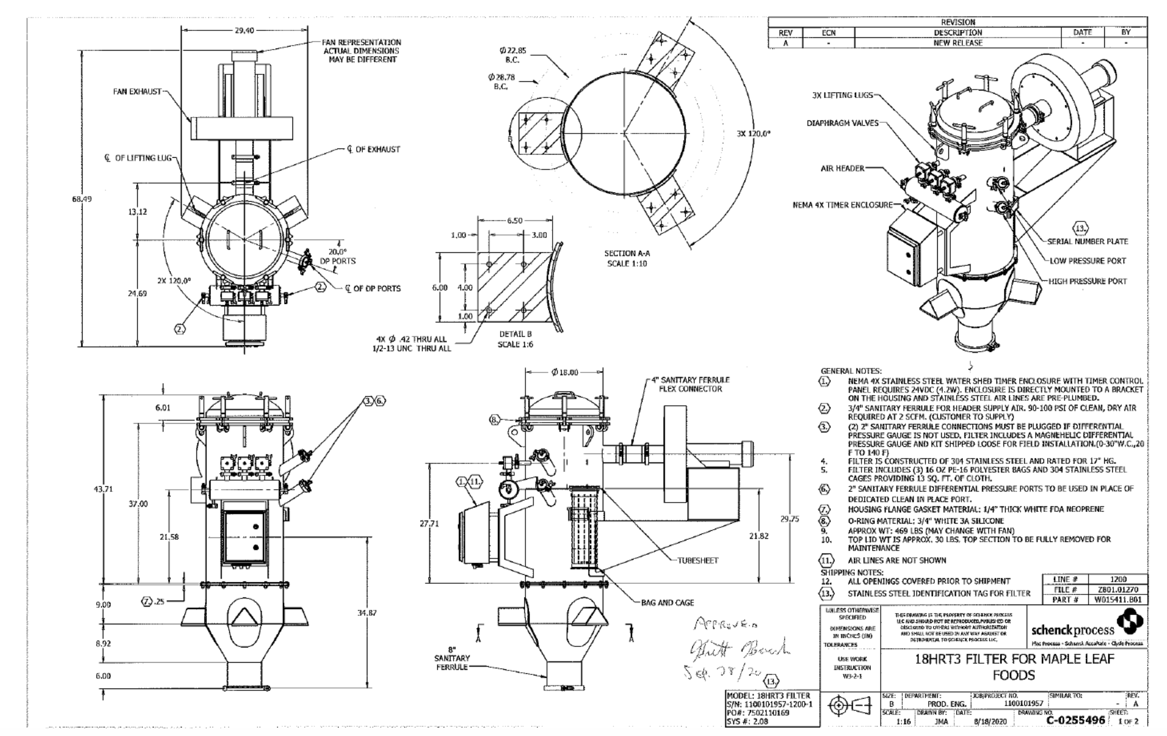 2021 SCHENCK PROCESS 18HRT3 FILTER - FILTER ASSEMBLY