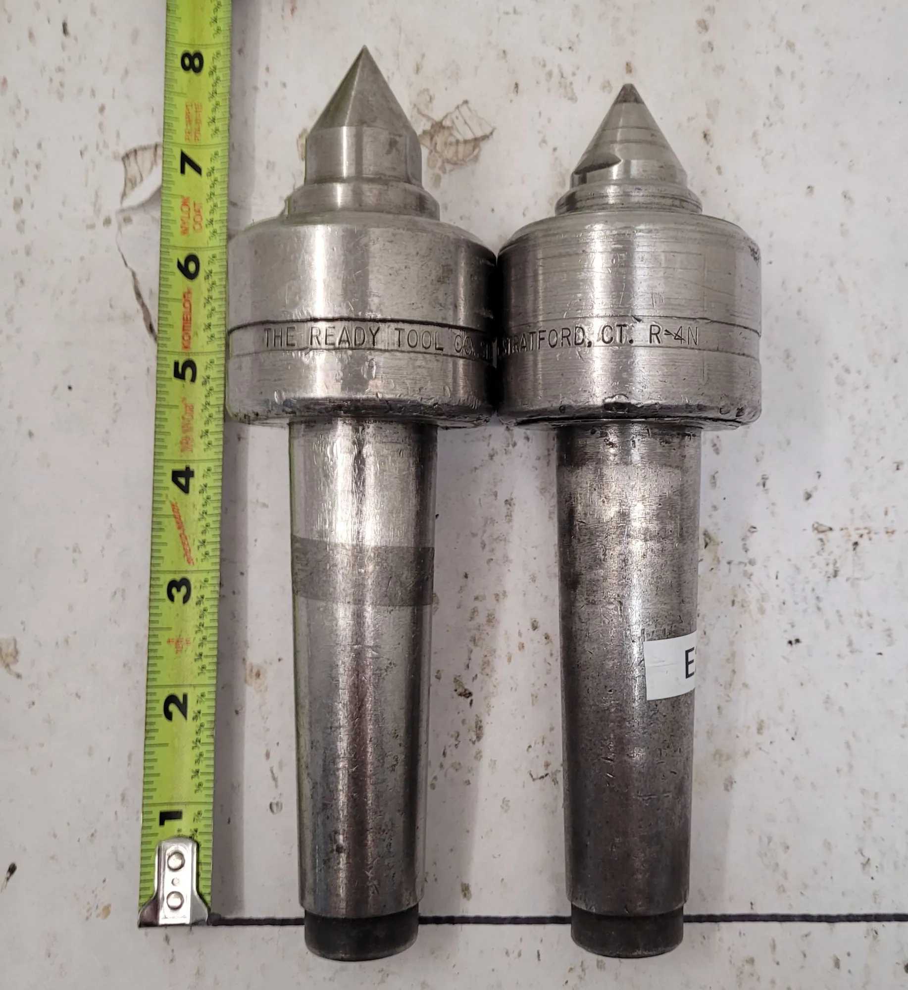 THE READY TOOL CO R-4N LIVE CENTER - 4MT TAPER (SET OF 2) - MACHINE TOOLING