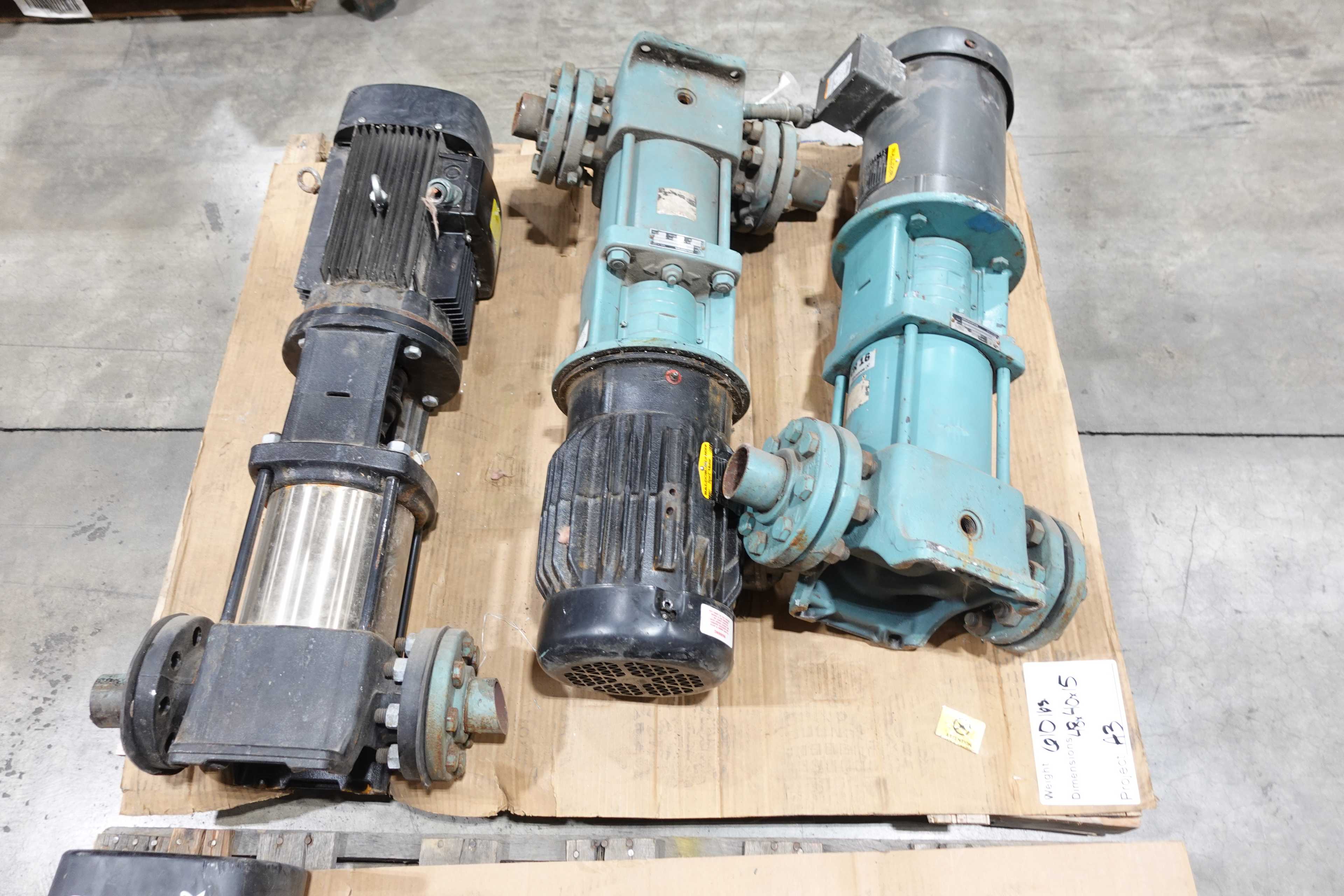 2 PALLETS OF ASSORTED GRUNDFOS PUMPS - PUMPS
