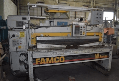 1996 FAMCO E13754-272 MECHANICAL SQUARING SHEAR, 6' X 1/4" CAPACITY, 10 HP, 65 SPM - SWING BEAM SHEARS