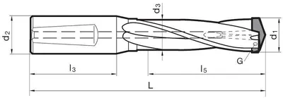 GUHRING INDEXABLE INSERT DRILL 5242-17995 (DIA 17.01-17.99MM) - MACHINE TOOLING