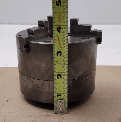BUCK 1434 - 4IN 3 JAW CHUCK (DIAMETER: 4", JAWS: 3, CENTER HOLE: 1") - MACHINE TOOLING