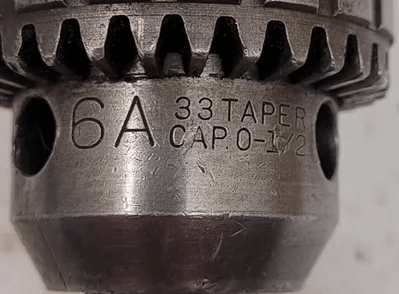 JACOBS 6A – 33 TAPER BALL BEARING CHUCK WITH 2MT JACOBS CHUCK ARBOR (0-1/2IN CAP) - MACHINE TOOLING