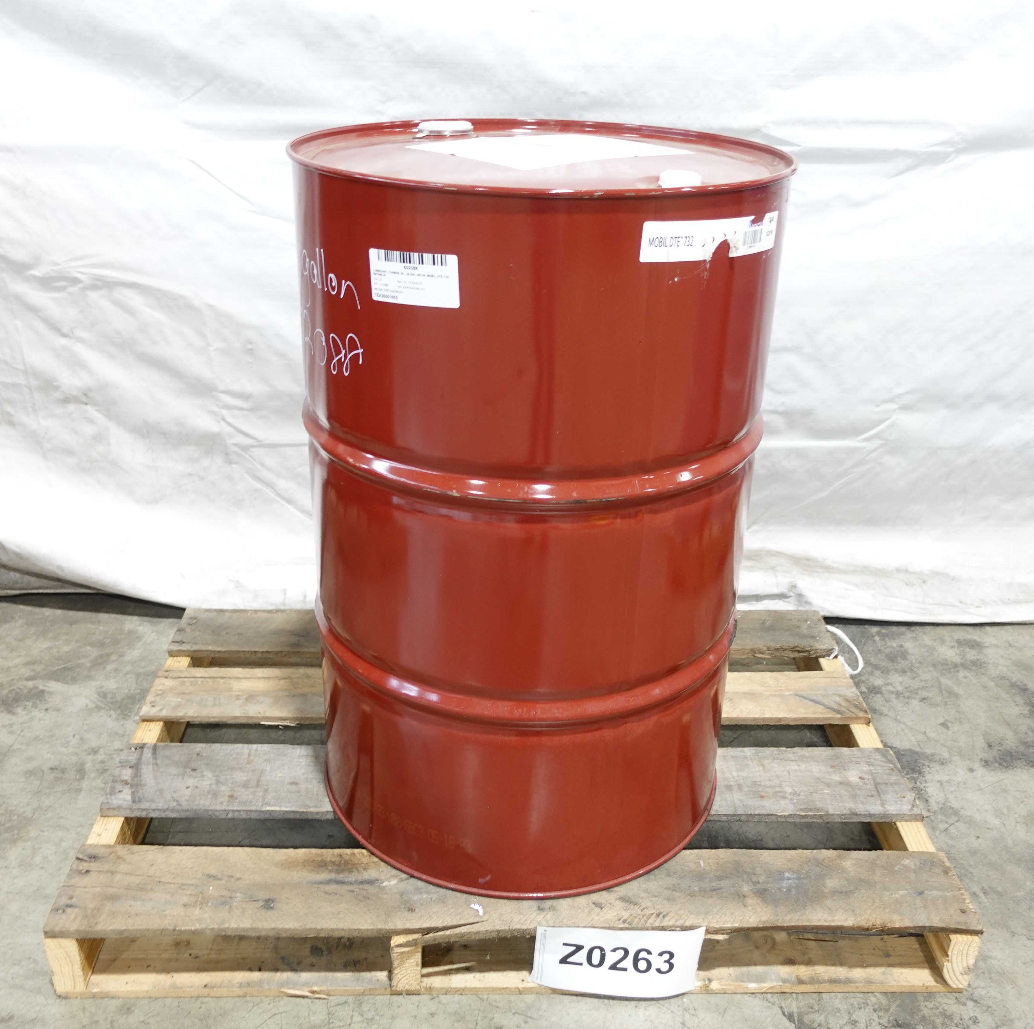 55 GALLON DRUM OF MOBIL DTE 732 TURBINE OIL - MISCELLANEOUS