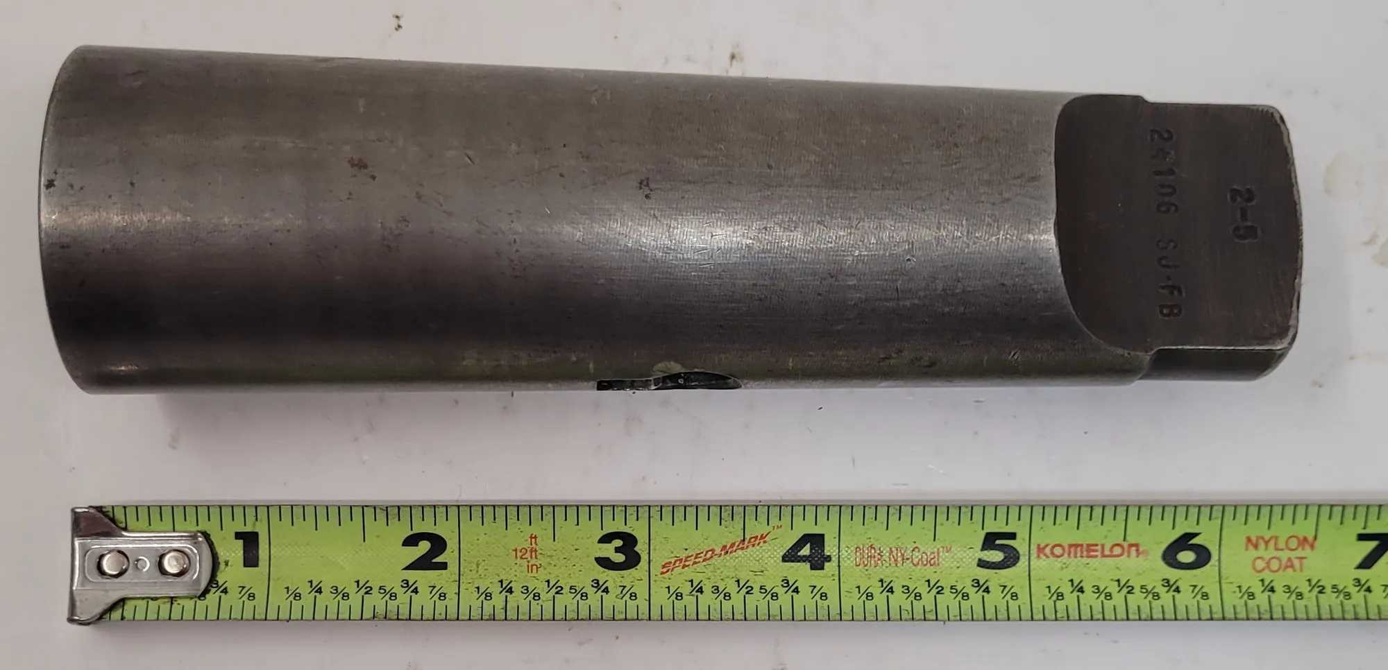 SCULLY JONES MORSE TAPER ADAPTER SLEEVE - MT2 TO MT5, OAL: 6" - MACHINE TOOLING