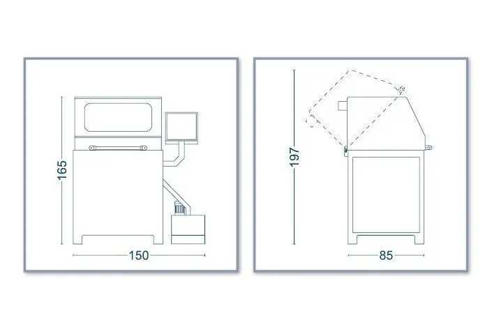 2024 REKORD CK 300-TH GRINDER - 40-350MM DIA, 25MM STROKE, TWIN HEAD, 1HP, 480V/3PH - GRINDING MACHINES
