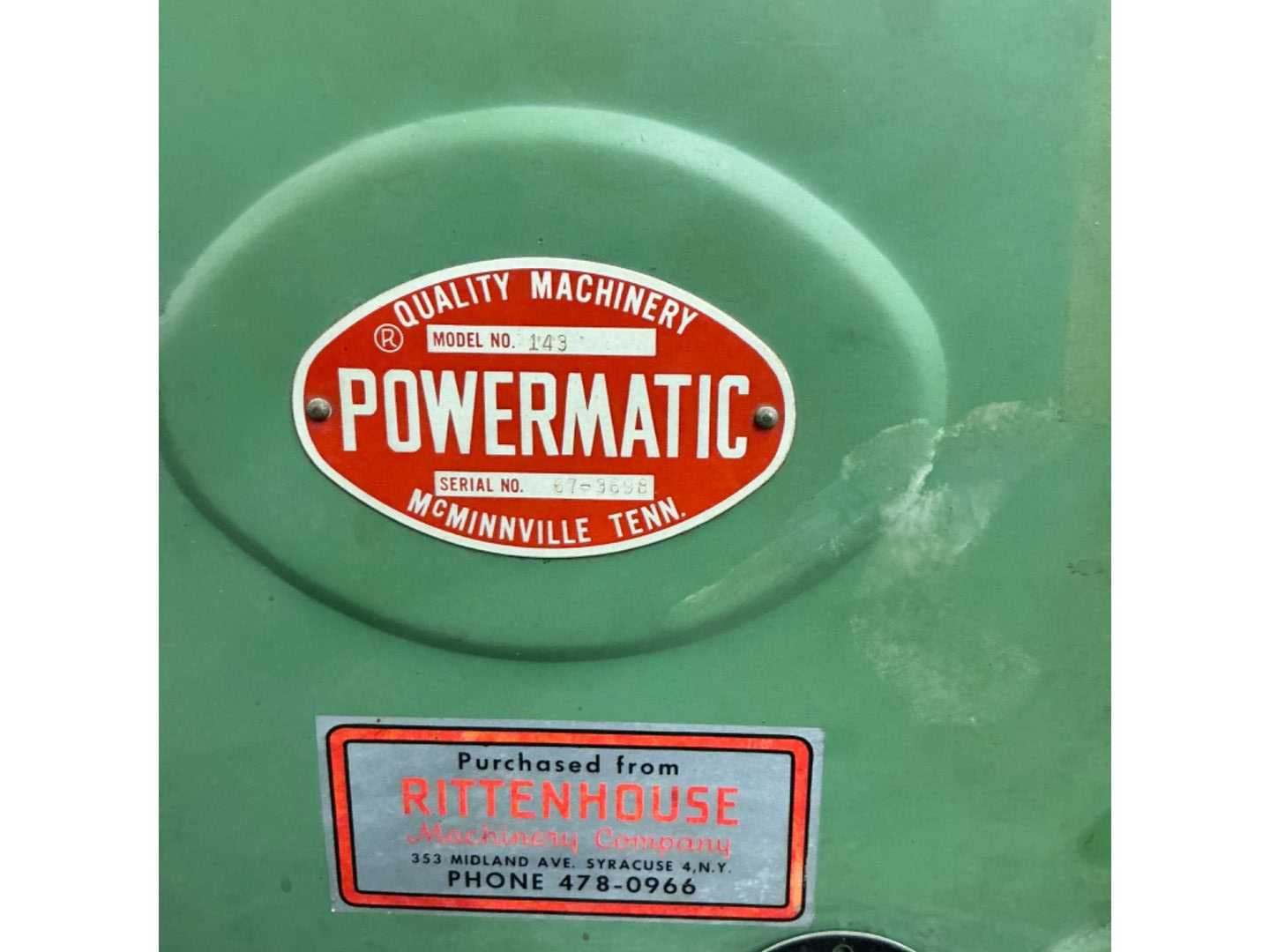 POWERMATIC 143 VERTICAL BAND SAW - VERTICAL BAND SAW