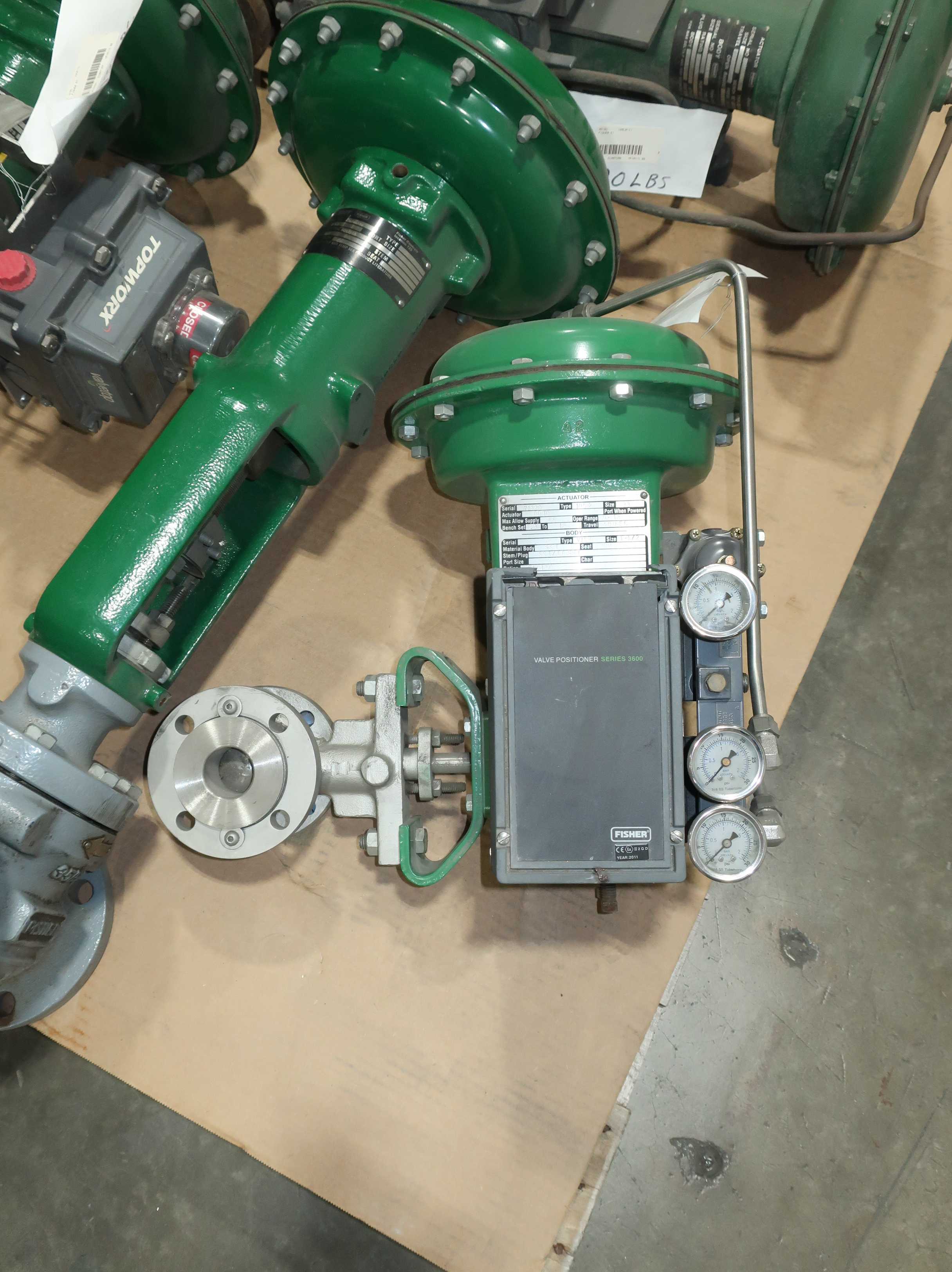 SKU 1760187 - PALLET OF ASSORTED FISHER CONTROL VALVES - CONTROL VALVE