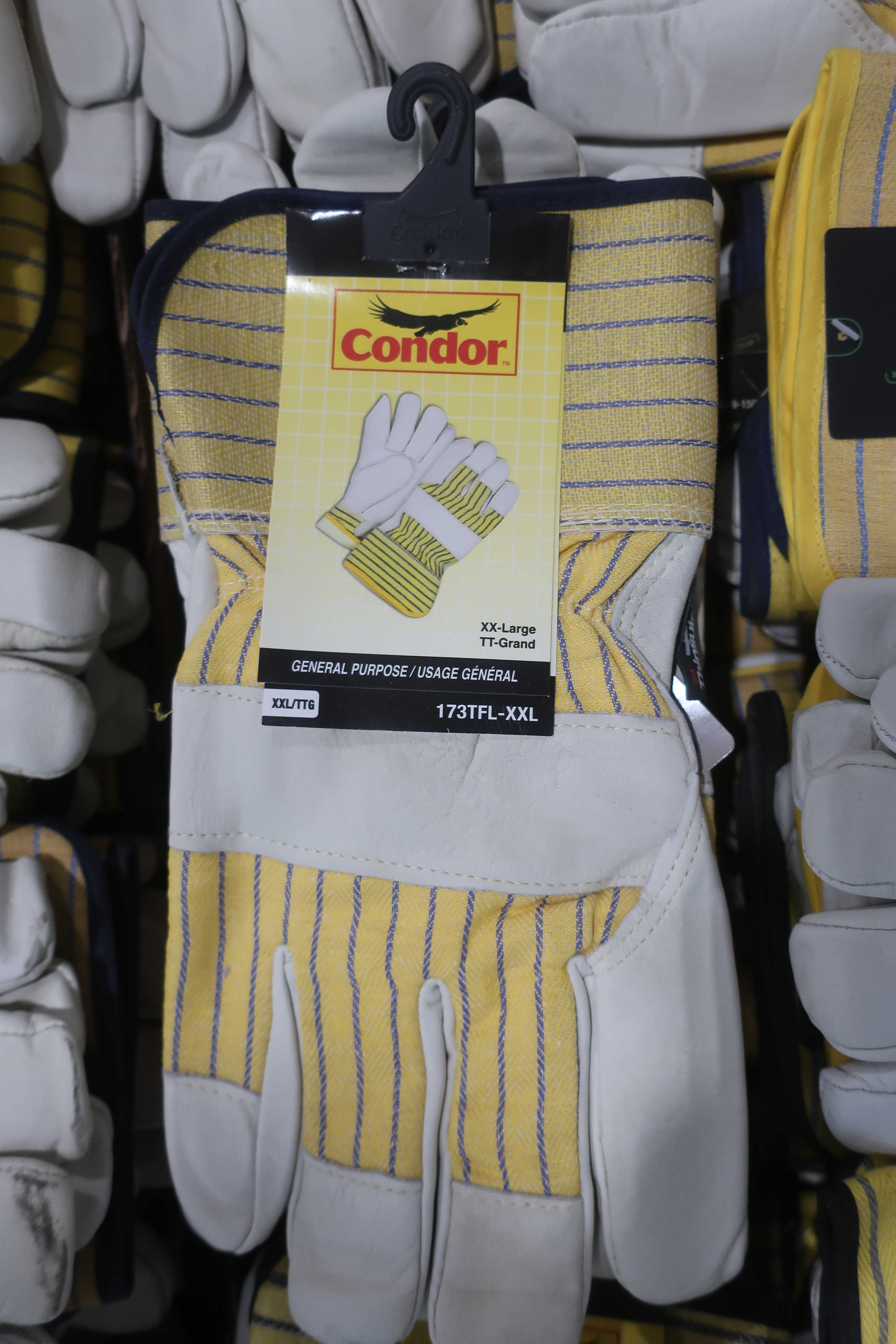 2 PALLETS OF BDG AND CONDOR LEATHER GLOVES, NEW WITH TAGS - PPE