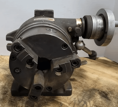VERTEX SUPER SPACER W/ 3 JAW, 6-1/4" CHUCK, 1-1/2" CENTER HOLE - MACHINE TOOLING