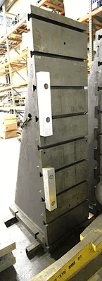 SET OF TWO ANGLE PLATES, 24"W X 34"L BASE X 84"H, 9 T-SLOTS EACH - POSITIONING EQUIPMENT