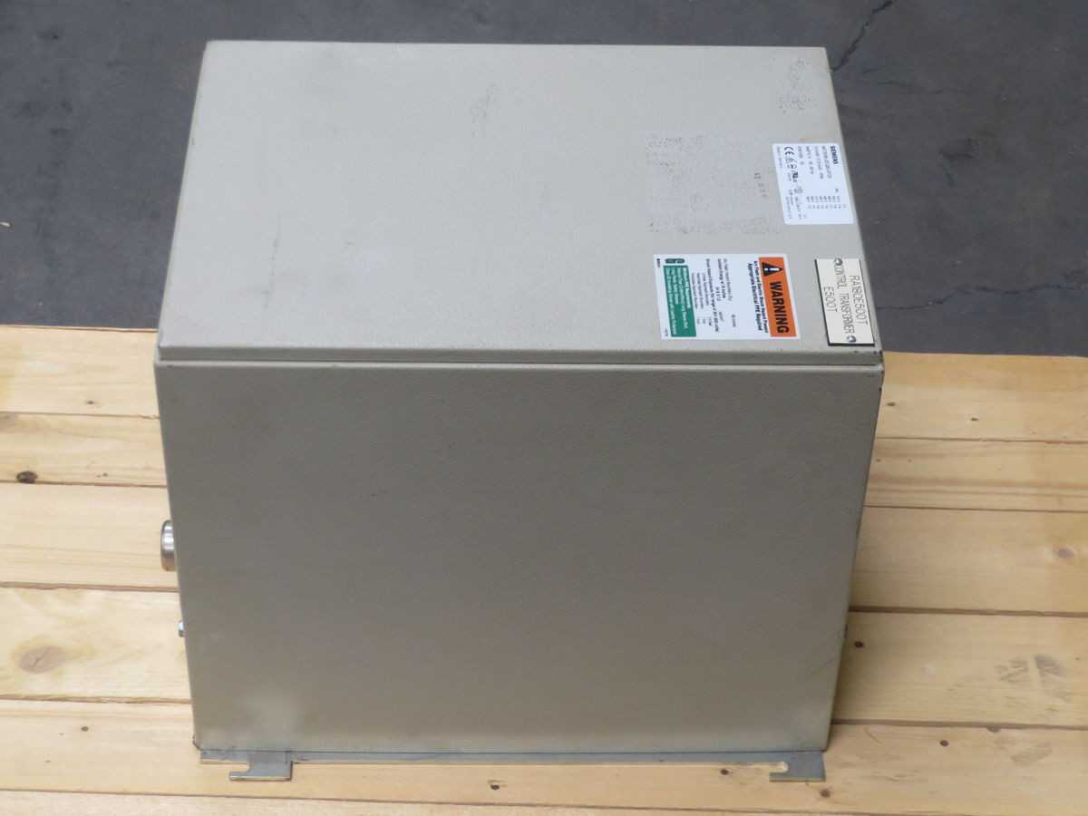 SIEMENS 4AT3096-0EQ80-0FD0 C PWR XFMR, 3 KVA POWER, 575/380V IN, 120V OUT - DRY TRANSFORMERS