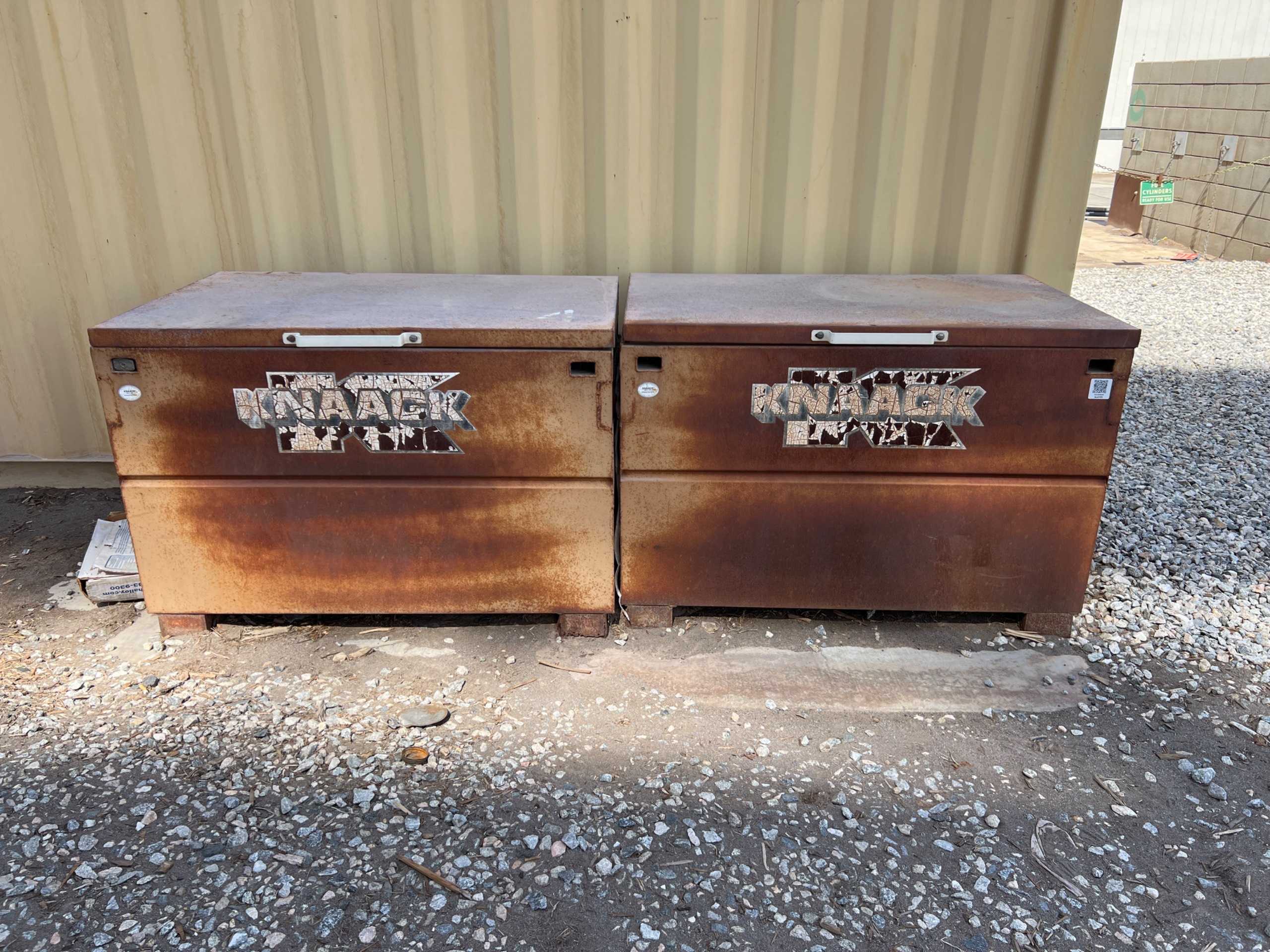 QTY 2: KNAACK JOBSITE TOOL BOX - JOBSITE TOOL BOX