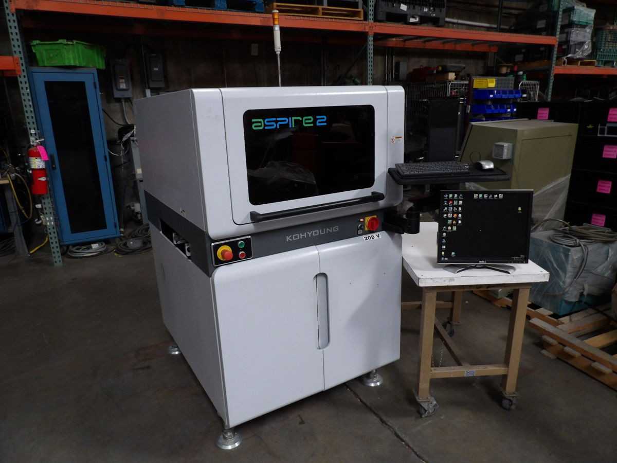 KOH YOUNG 2 3D PCB ASSY, 220V POWER, 50X50-510X510 MM PCB, 0.5S FOV SPEED - VISUAL INSPECTION