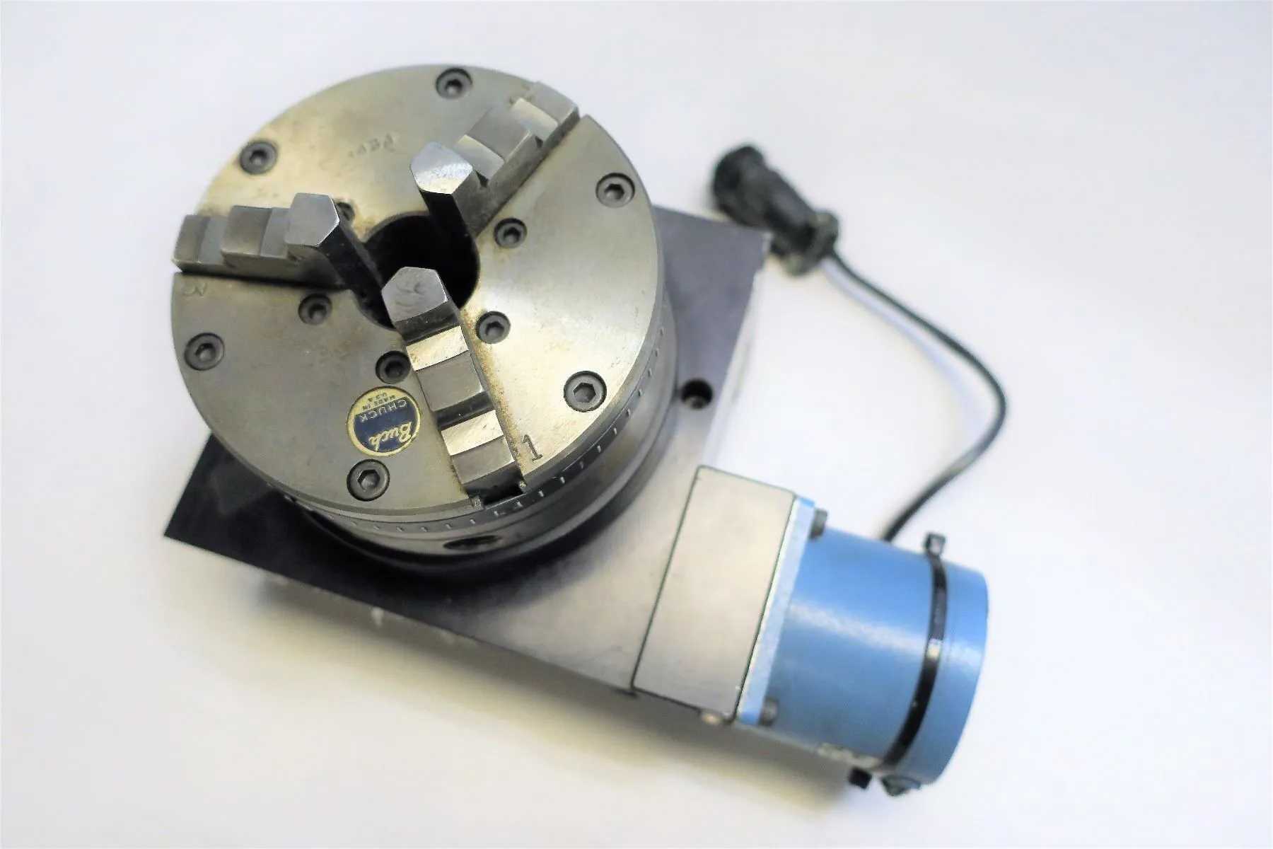 OGP MICROTHETA ROTARY MODEL 52 5006 W/ 4-INCH BUCK CHUCK - 3 JAW - MACHINE TOOLING