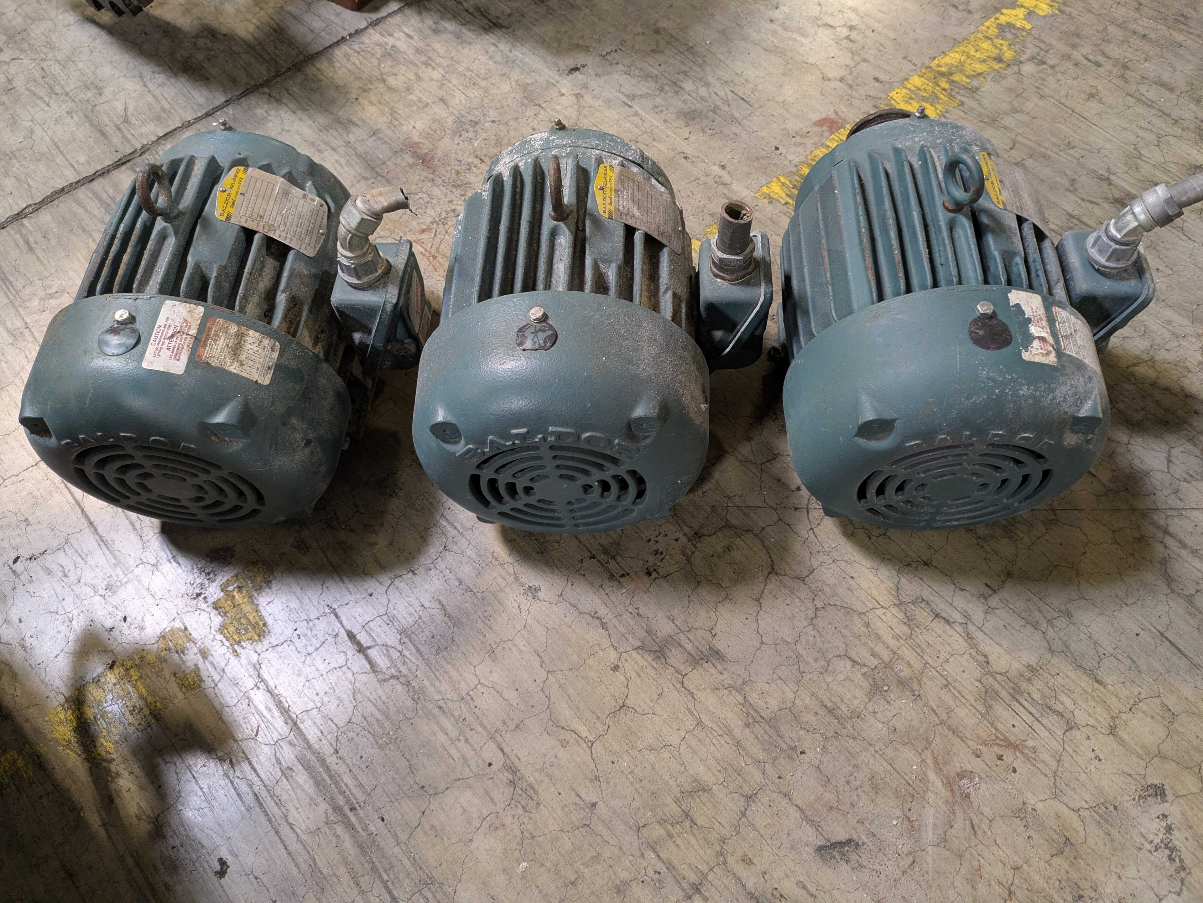 QTY 3: BALDOR RELIANCE ECP3661T AC MOTORS - AC MOTOR