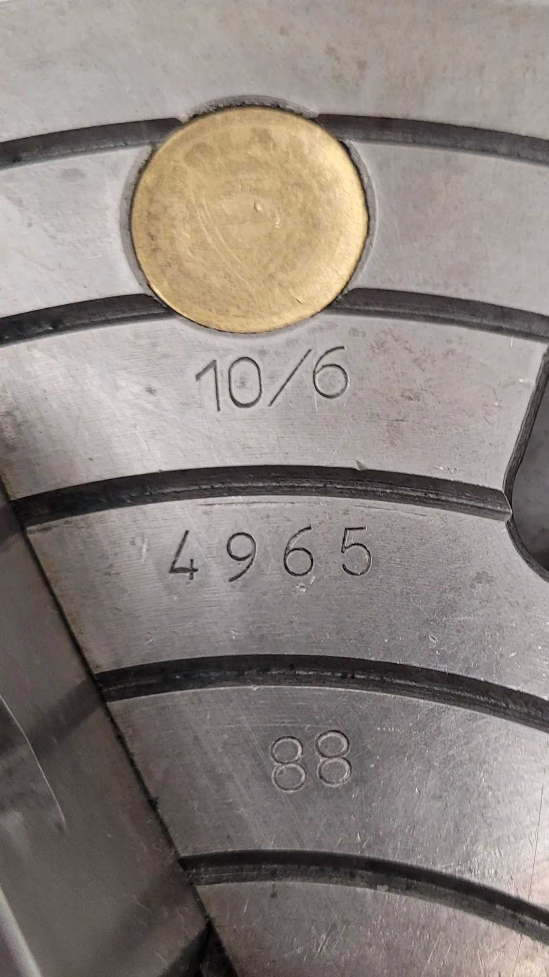 10" BISON MODEL 4965 4-JAW CHUCK WITH KEY - PRECISION MACHINING TOOL - MACHINING TOOLING & PARTS