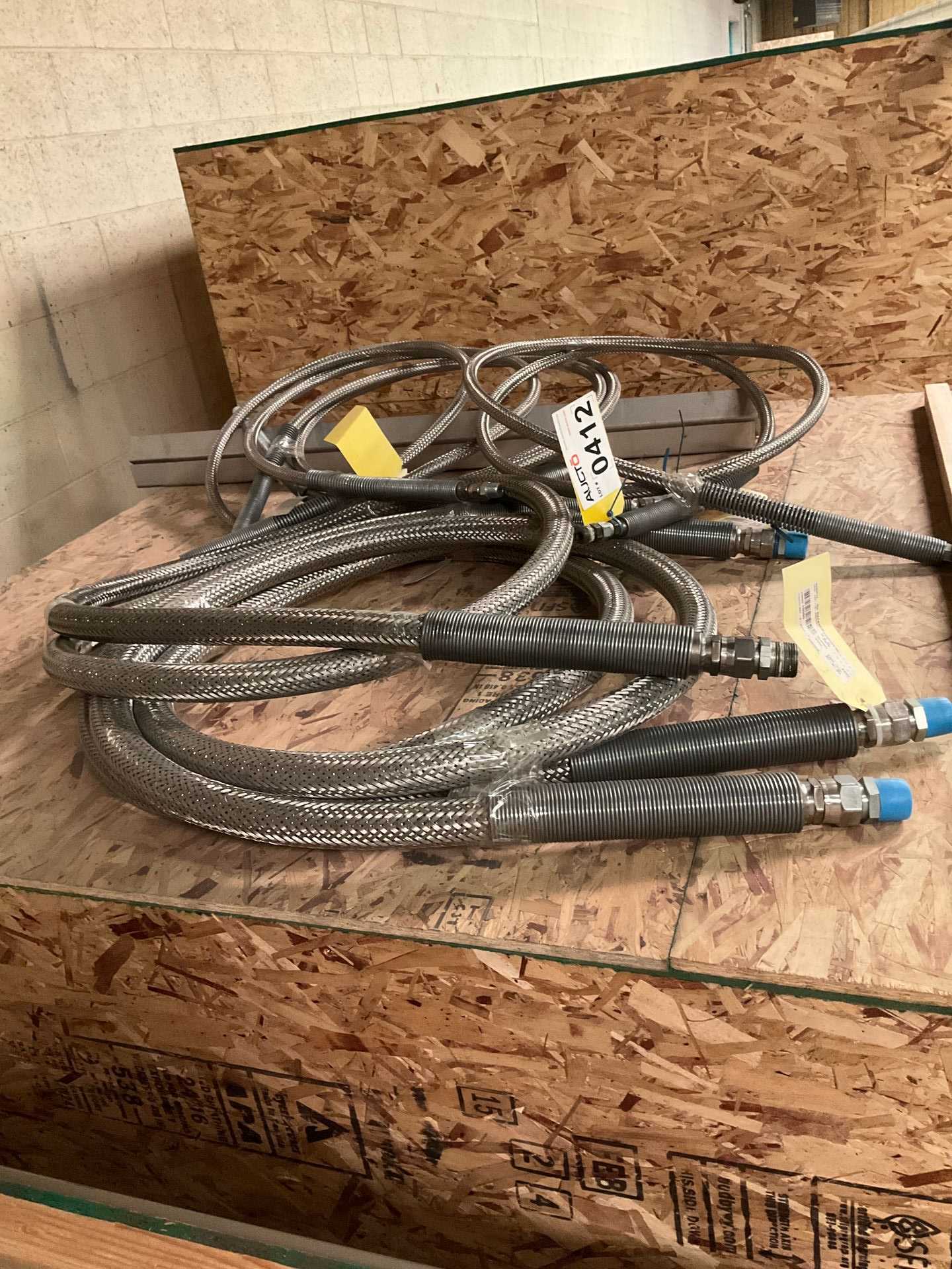 Approximately 5 Assorted Braided Hoses - HOSE