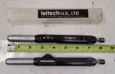 LEITECH 7/16-20 UNF 2B DEPTH THREAD PLUG GAGE, GO NOT GO, LOT OF 2 - MACHINE TOOLING