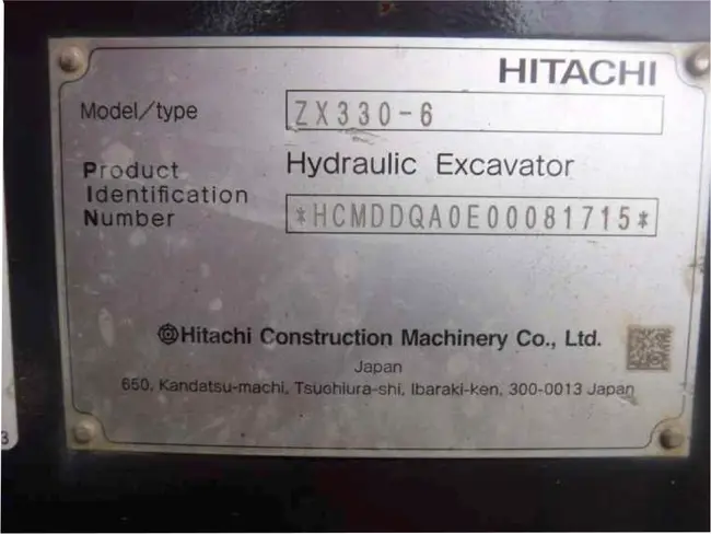 2020 HITACHI ZX330-6 CRAWLER EXCAVATOR - undefined