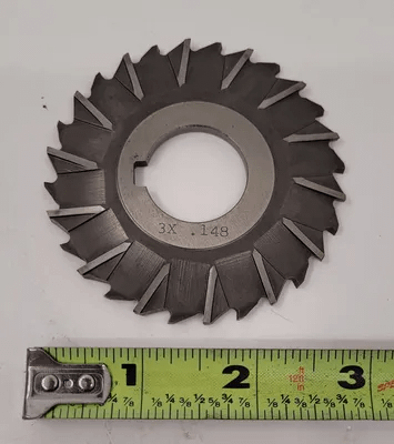 ASSORTED SIDE MILLING CUTTERS (24 PCS) - 18X 3"X.148, 6X 2.5"X.04" - MACHINE TOOLING