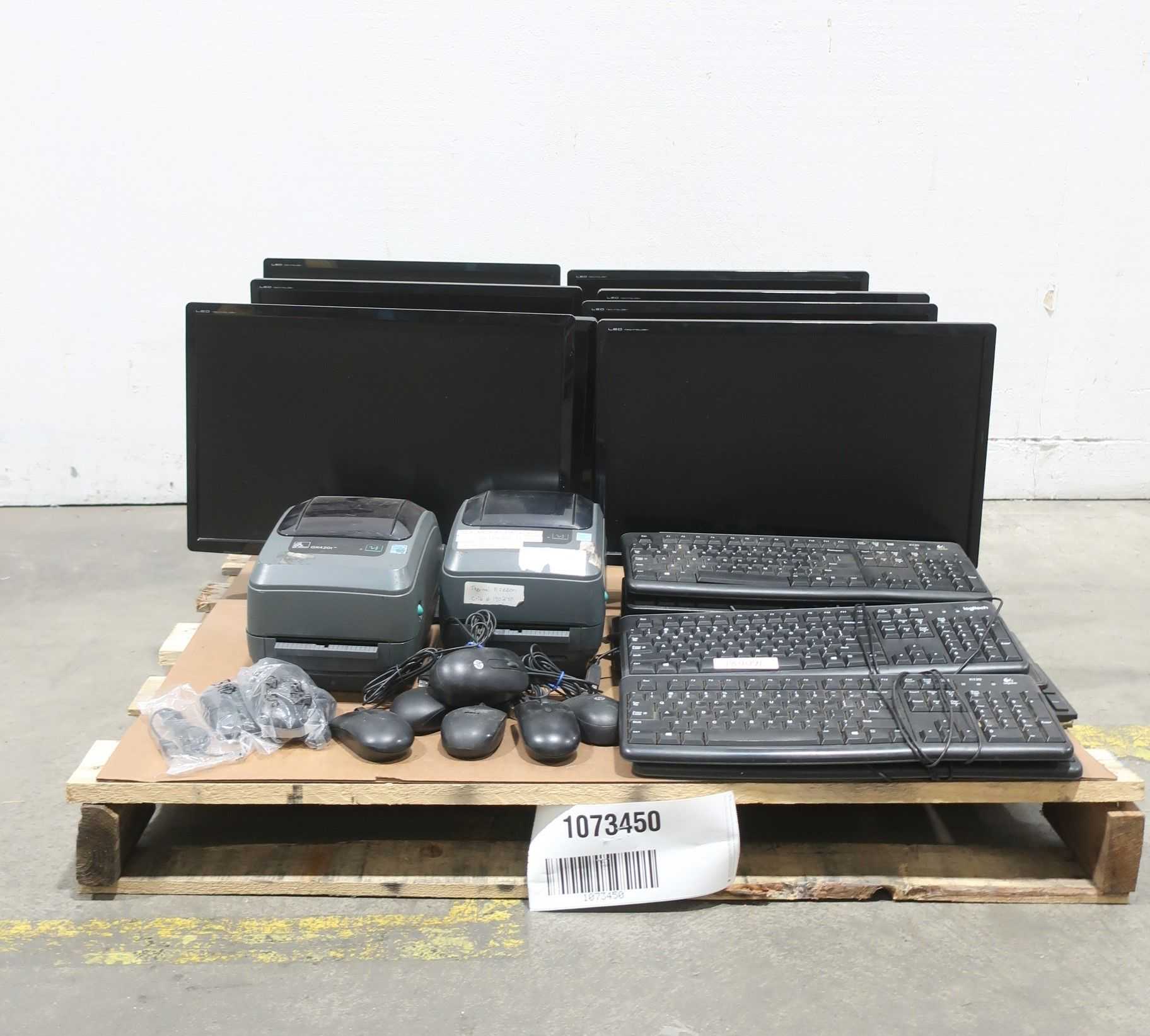 1 PALLET OF ASSORTED OFFICE EQUIPMENT - ELECTRICAL COMPONENTS