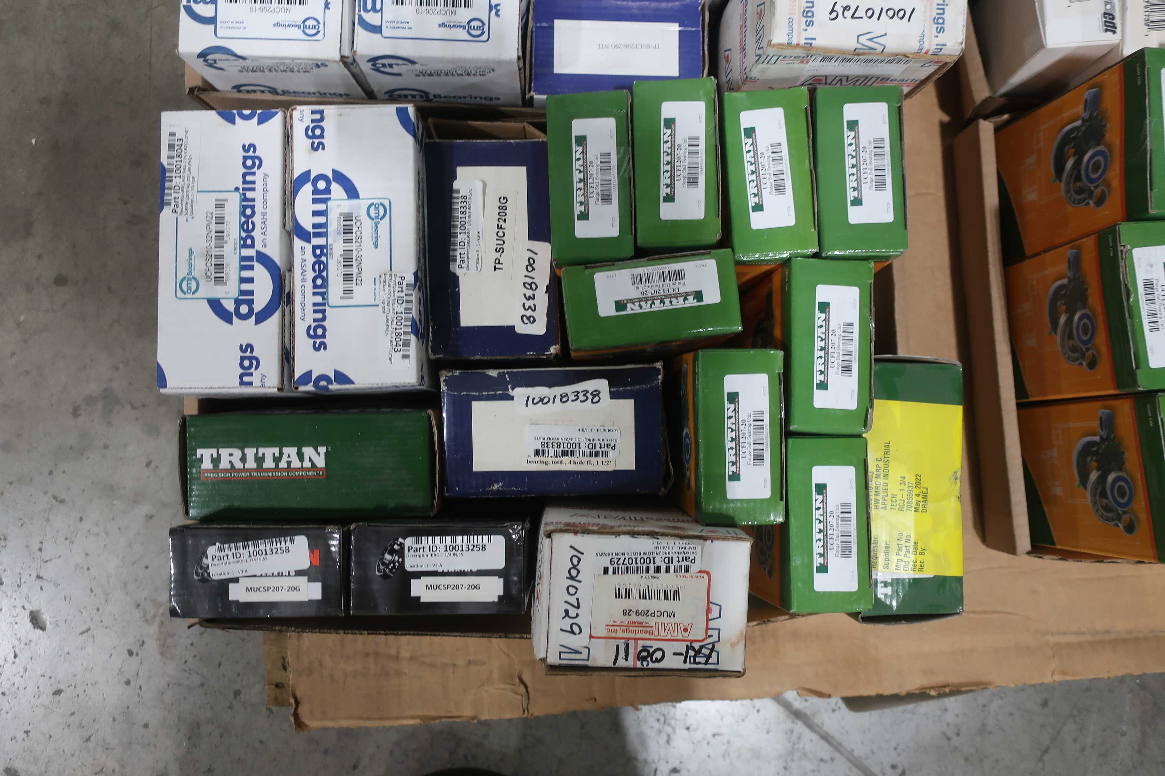 SKU 1749018 - PALLET OF ASSORTED BEARINGS - BEARINGS