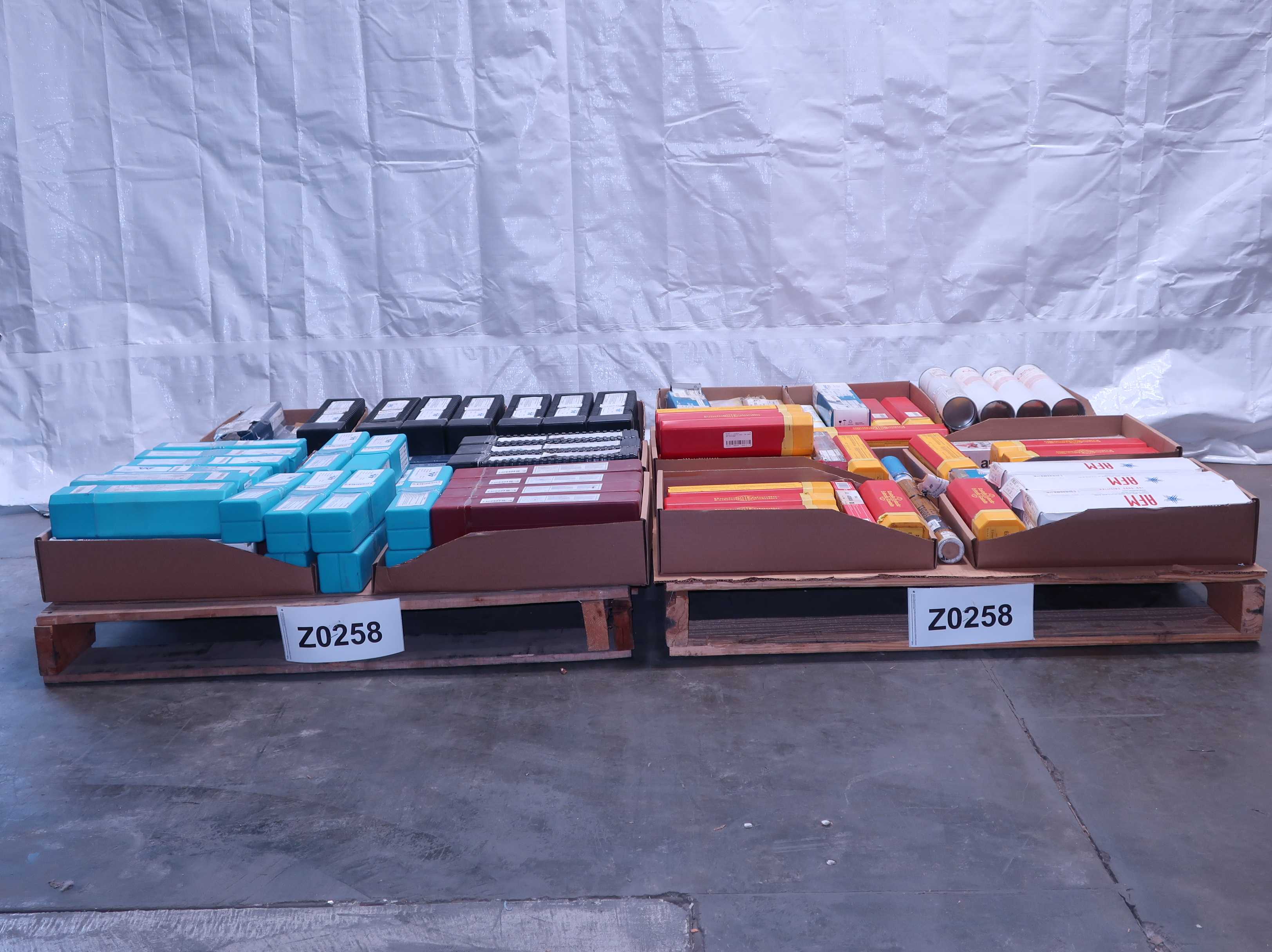2 PALLETS OF ASSORTED WELDING WIRE - WELDING EQUIPMENT