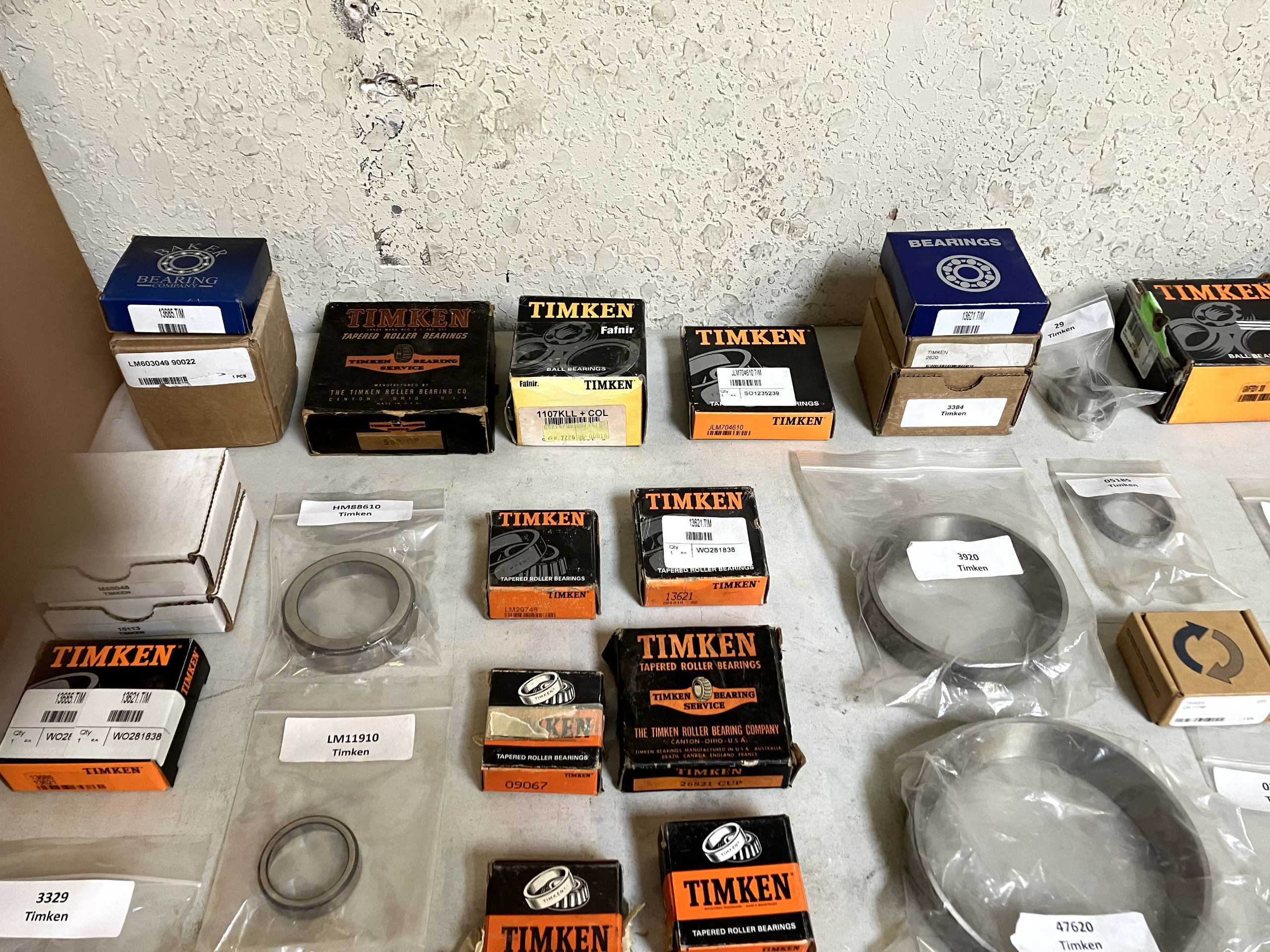 QTY 86: ASSORTED TIMKEN BEARINGS - BEARINGS