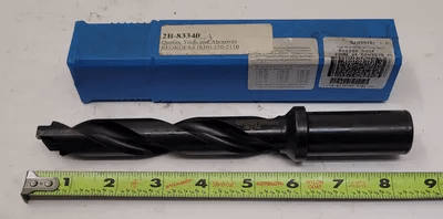 ALLIED MACHINE 60522H-100F INDEXABLE SPADE DRILL, 5XD, FLANGED SHANK, THROUGH COOLANT - MACHINE TOOLING
