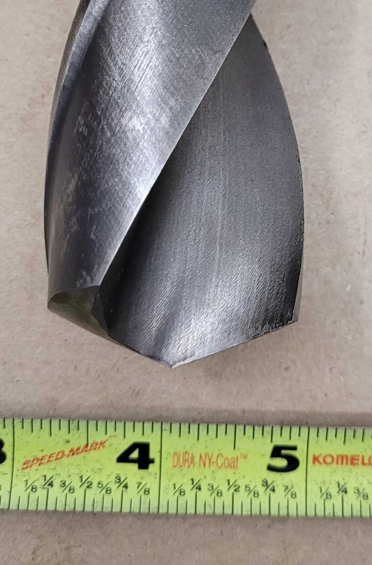 1-11/16" HSS TWIST DRILL, 4MT SHANK, 14.5" OAL, 9" FLUTE LENGTH, 4.75" SHANK LENGTH - MACHINE TOOLING