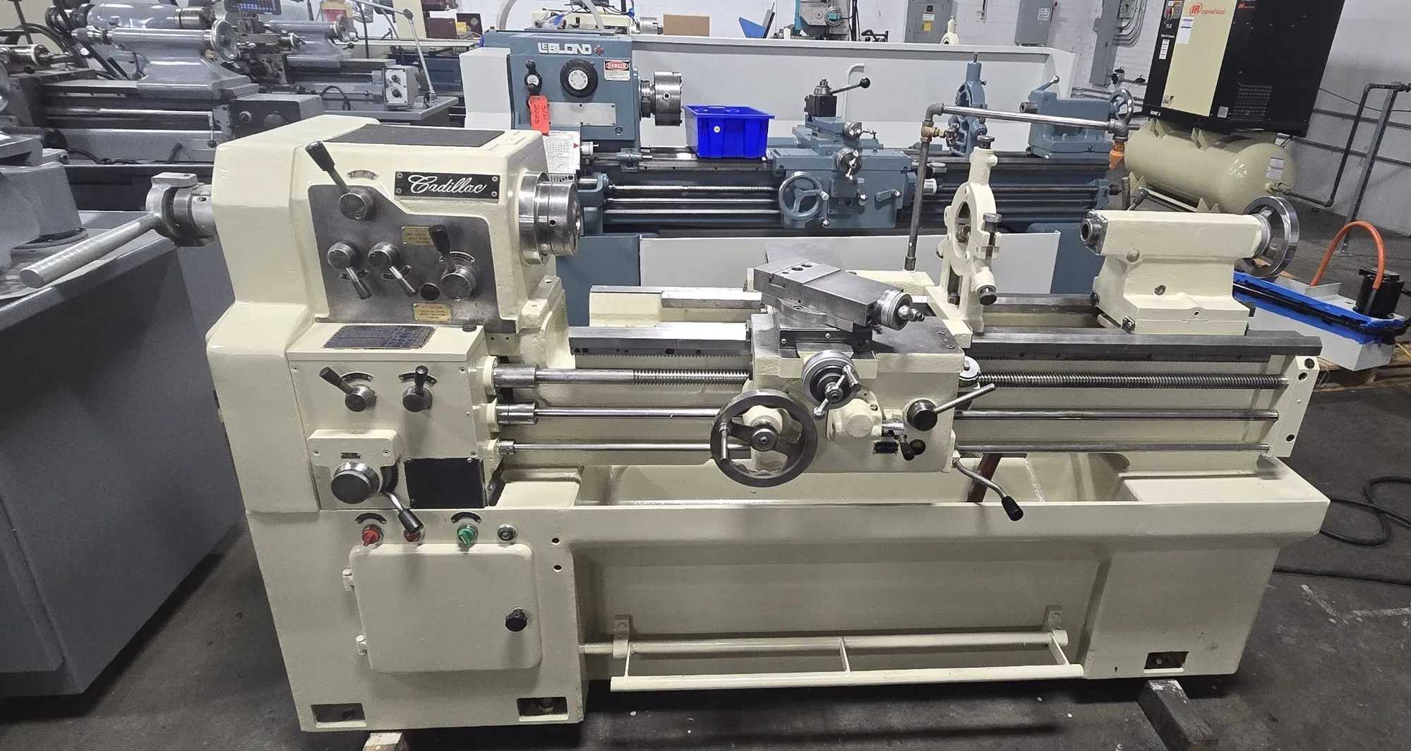 CADILLAC CM1440 ENGINE LATHE 14"X40" 3HP 1-17/32" BORE 83-1800RPM 2650LB - MANUAL LATHES