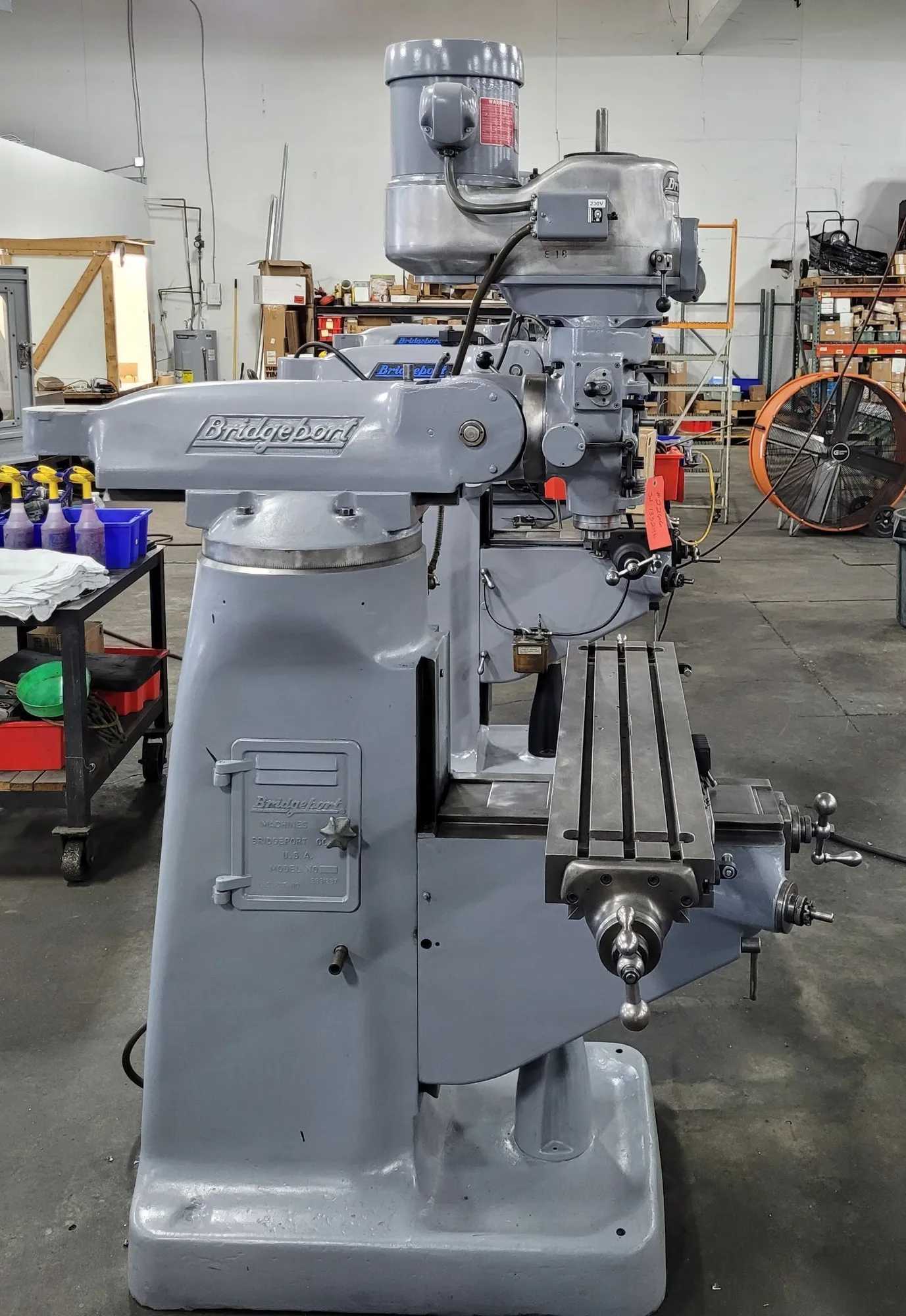 BRIDGEPORT SERIES 1 KNEE MILL, 2J HEAD, 9" X 42" TABLE, 2 HP, R-8 TAPER, X-AXIS POWER FEED - VERTICAL MILLING MACHINES