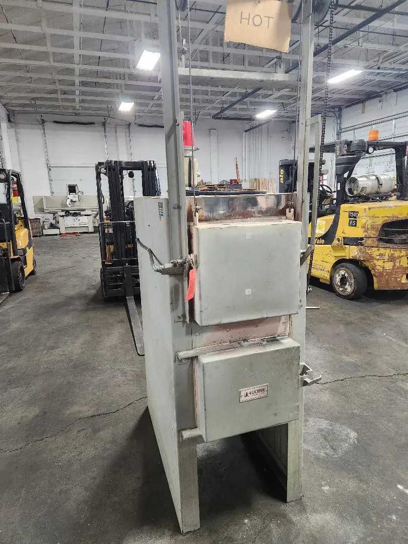 LUCIFER HL82-K24 DUAL CHAMBER HEAT TREAT/DRAW FURNACE 2300°/1250° 480V 21.5KW 12X12X24" - TEMPERING FURNACE