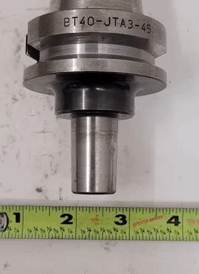 NIKKEN BT40-JTA3-45 TOOL HOLDER, NOSE DIA .75 IN, BODY DIA 1.37 IN, OAL 5.50 IN - MACHINE TOOLING