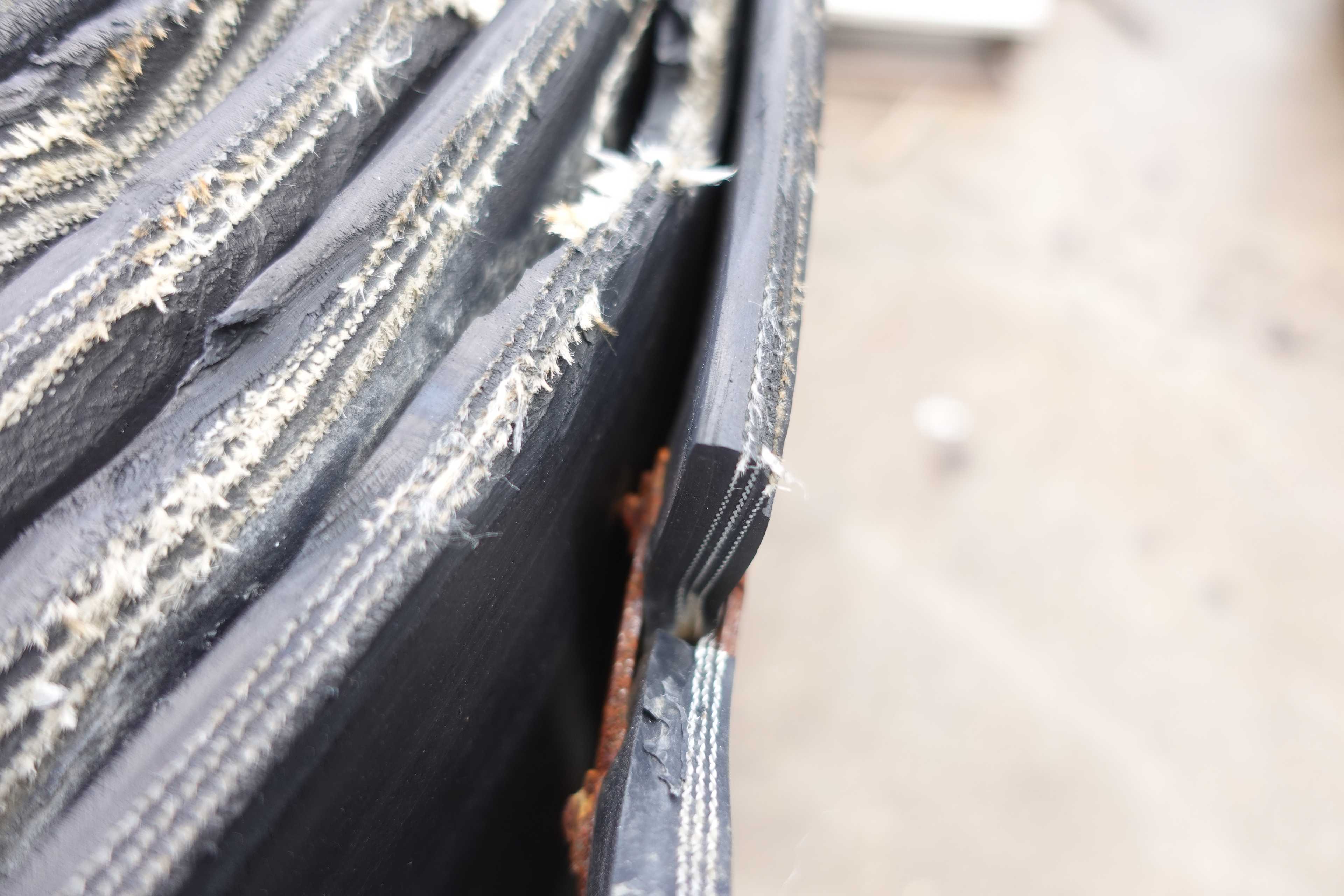 SKU 1761321 - RUBBER CONVEYOR BELT, 1/2" THICK, 30" WIDE, USED - CONVEYOR PARTS