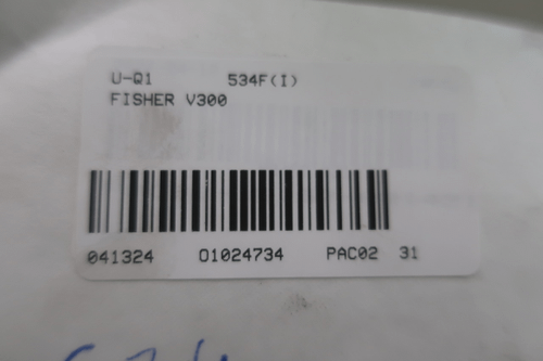 SKU 1024734 - FISHER V300 1052 SIZE 60 3610J STEEL FLANGED VEE-BALL CONTROL VALVE 10IN 300 - CONTROL VALVE