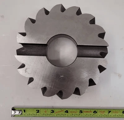 NIAGARA RH FORM CUTTER, 6" X 2" R.H., 2" ARBOR, 6.0" OD, 16 FLUTES - MACHINE TOOLING