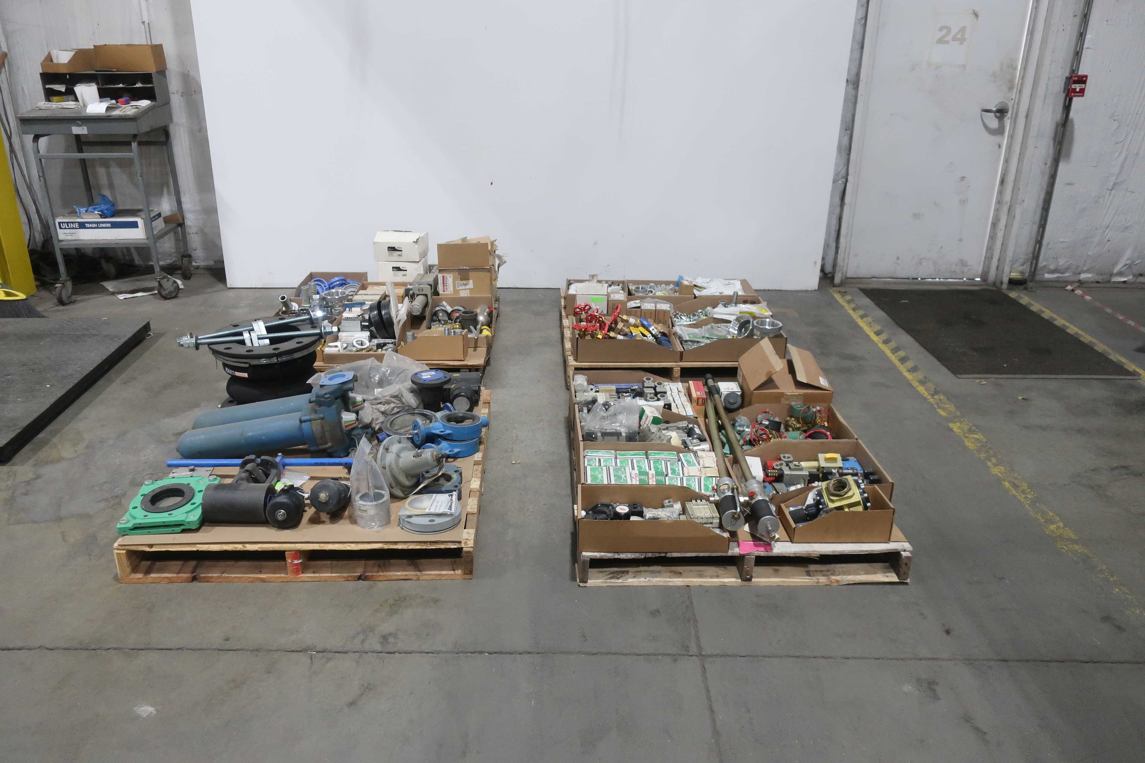 SKU 1742091 - 4 PALLETS OF ASSORTED VALVES AND REPLACEMENT PARTS - VALVE PARTS & ACCESSORIES