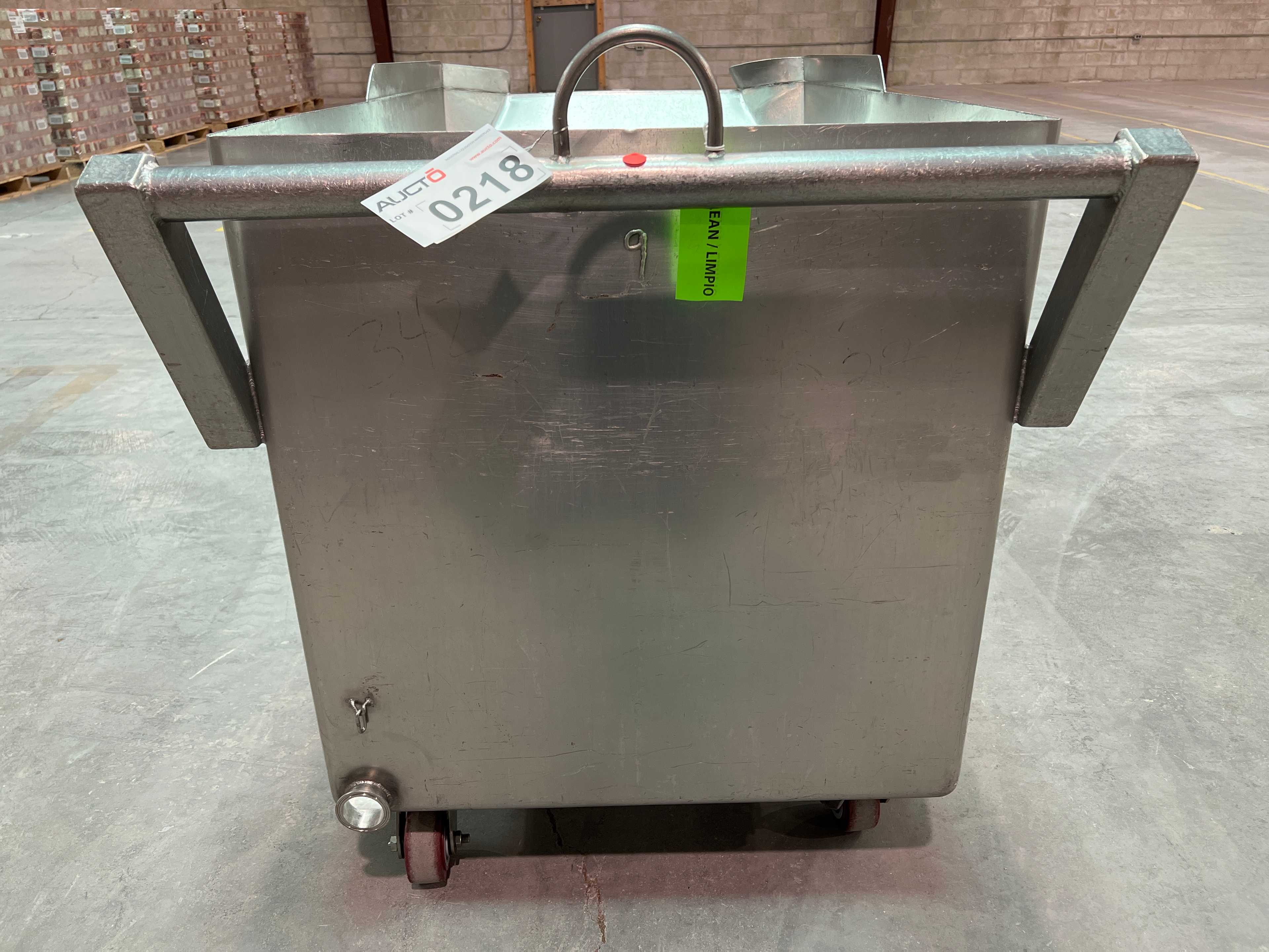 Stainless Steel Dump Cart Hopper - ROLLING CARTS