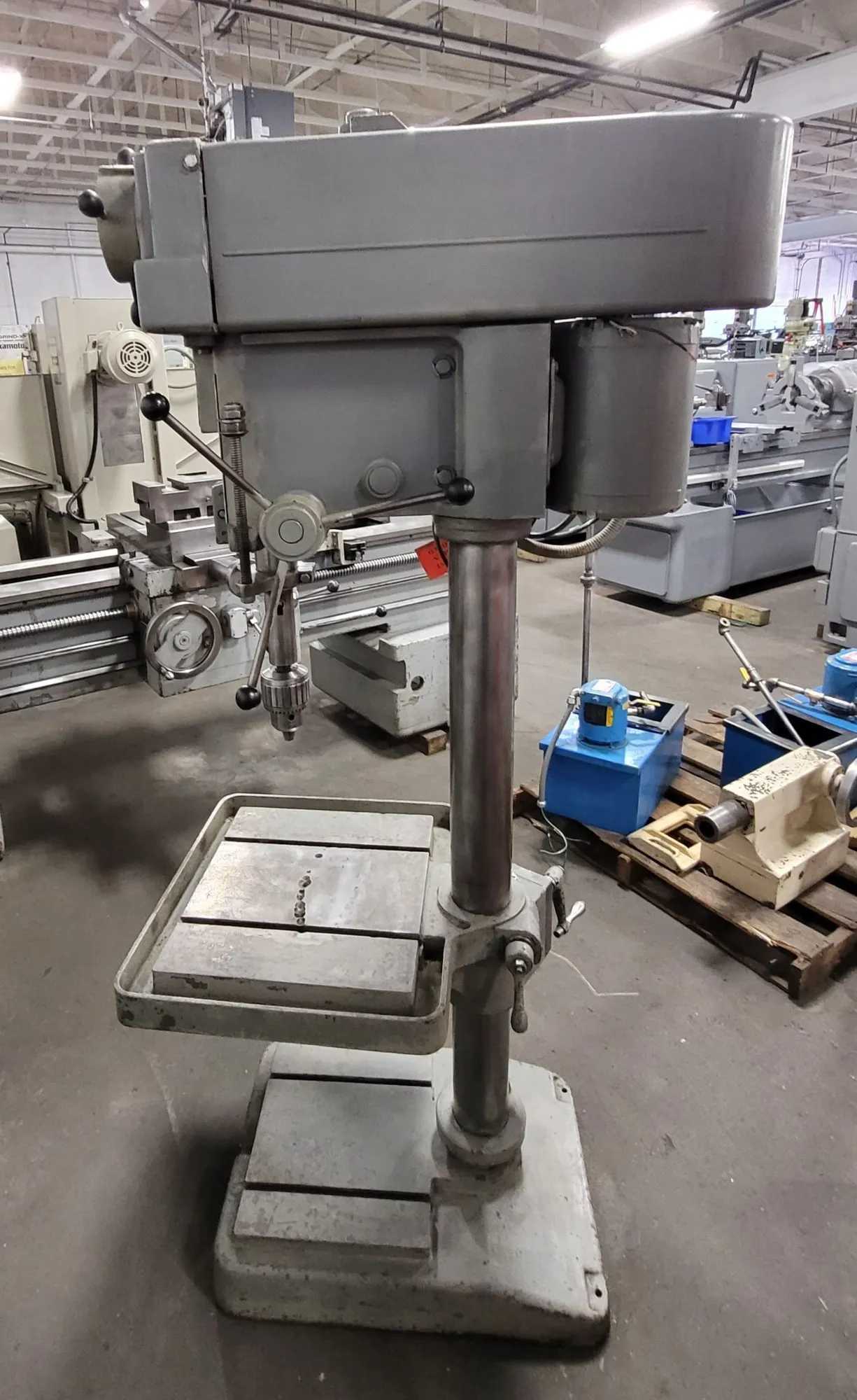 CLAUSING 2276 DRILL PRESS - 1.5 HP, 2000 RPM, 22X19.5 TABLE, #3 MORSE TAPER - UPRIGHT DRILL PRESSES