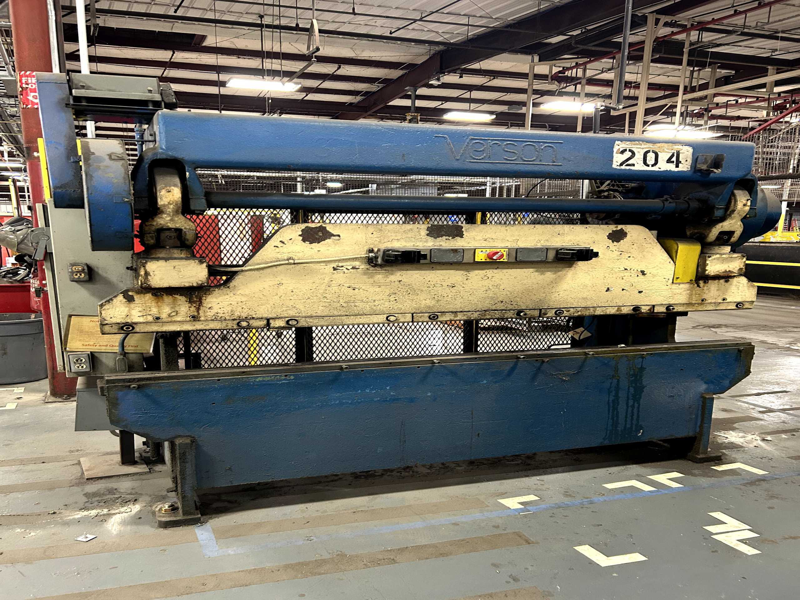 VERSON 2078 JR. PRESS BRAKE 50-TON, 8-FOOT, 40-SPM, 3-HP, 2.5-INCH-STROKE, 230/460V - PRESS BRAKES