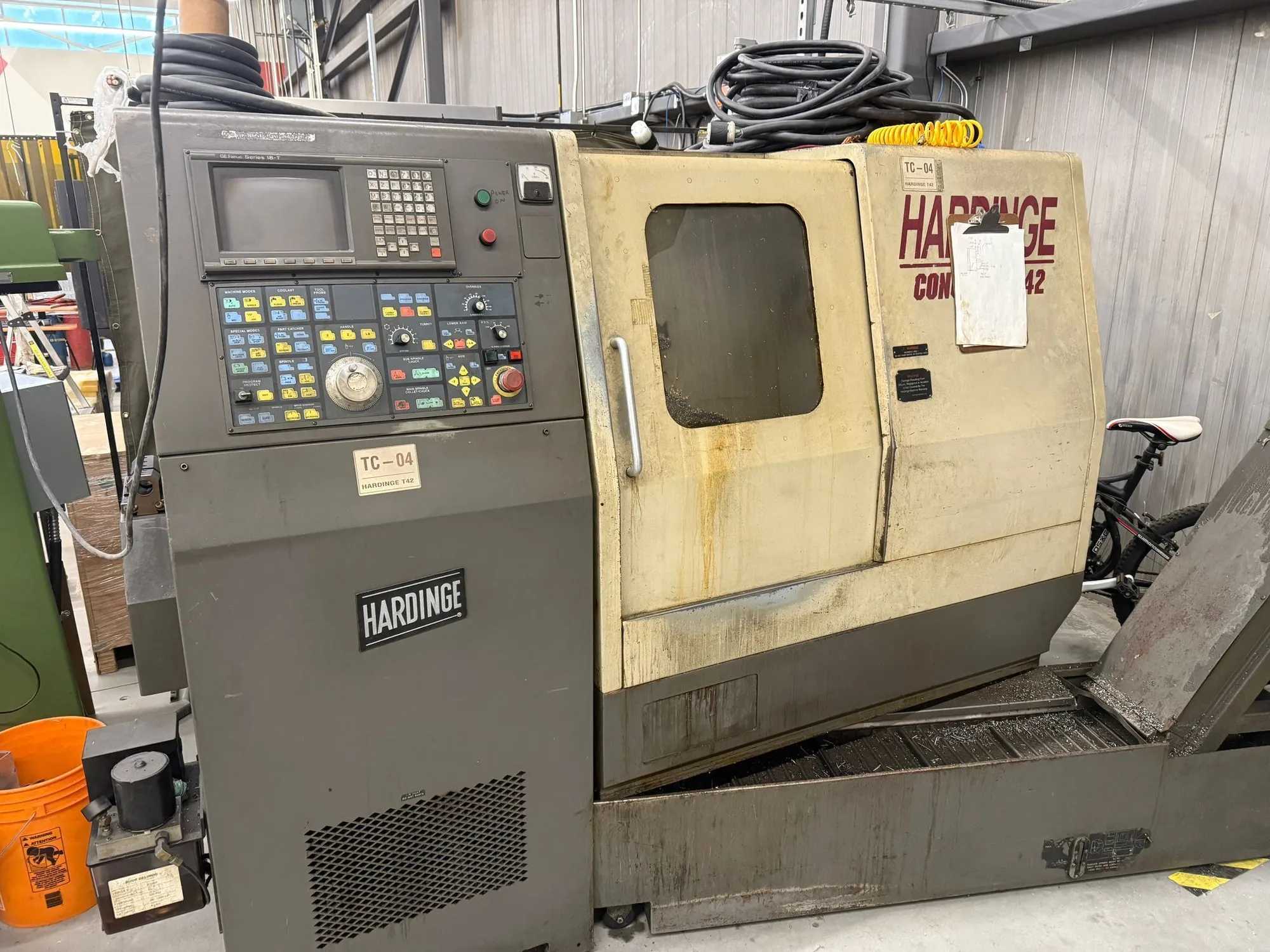 HARDINGE SG-42 (CONQUEST T42) CNC SLANT BED TURNING CENTER - CNC LATHES