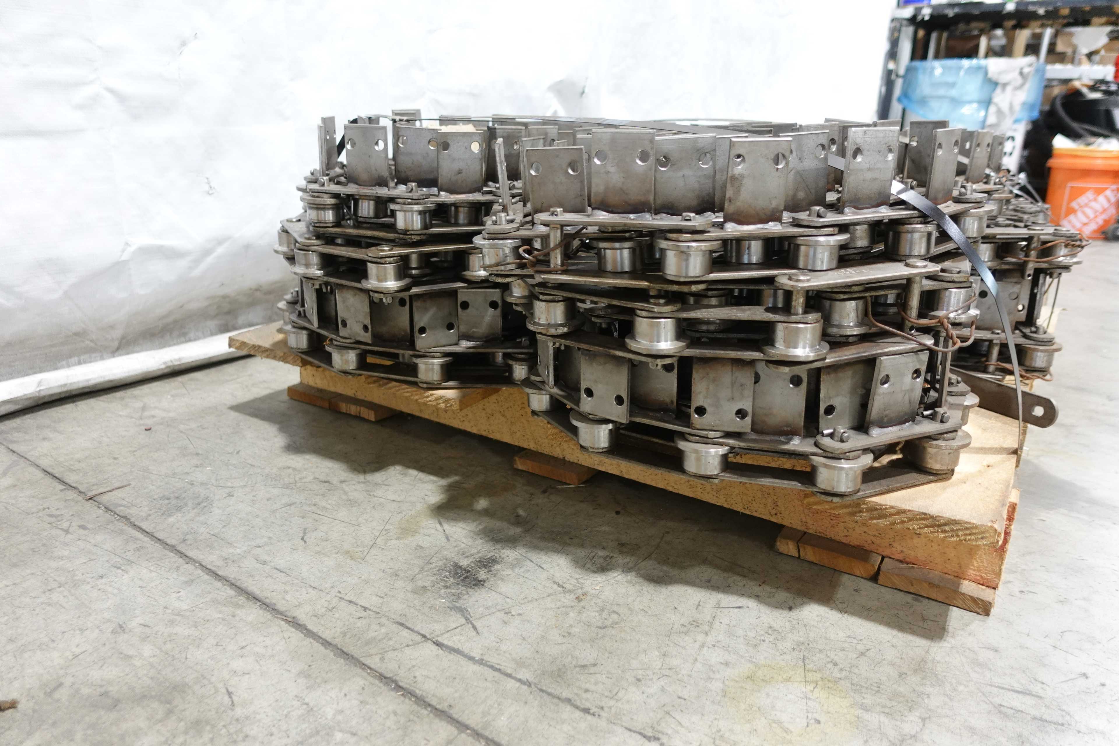 PALLET OF TSUBAKI 95R SPECIAL CHAIN, FLANGED, 170 FT, SS - ROLLER CHAIN